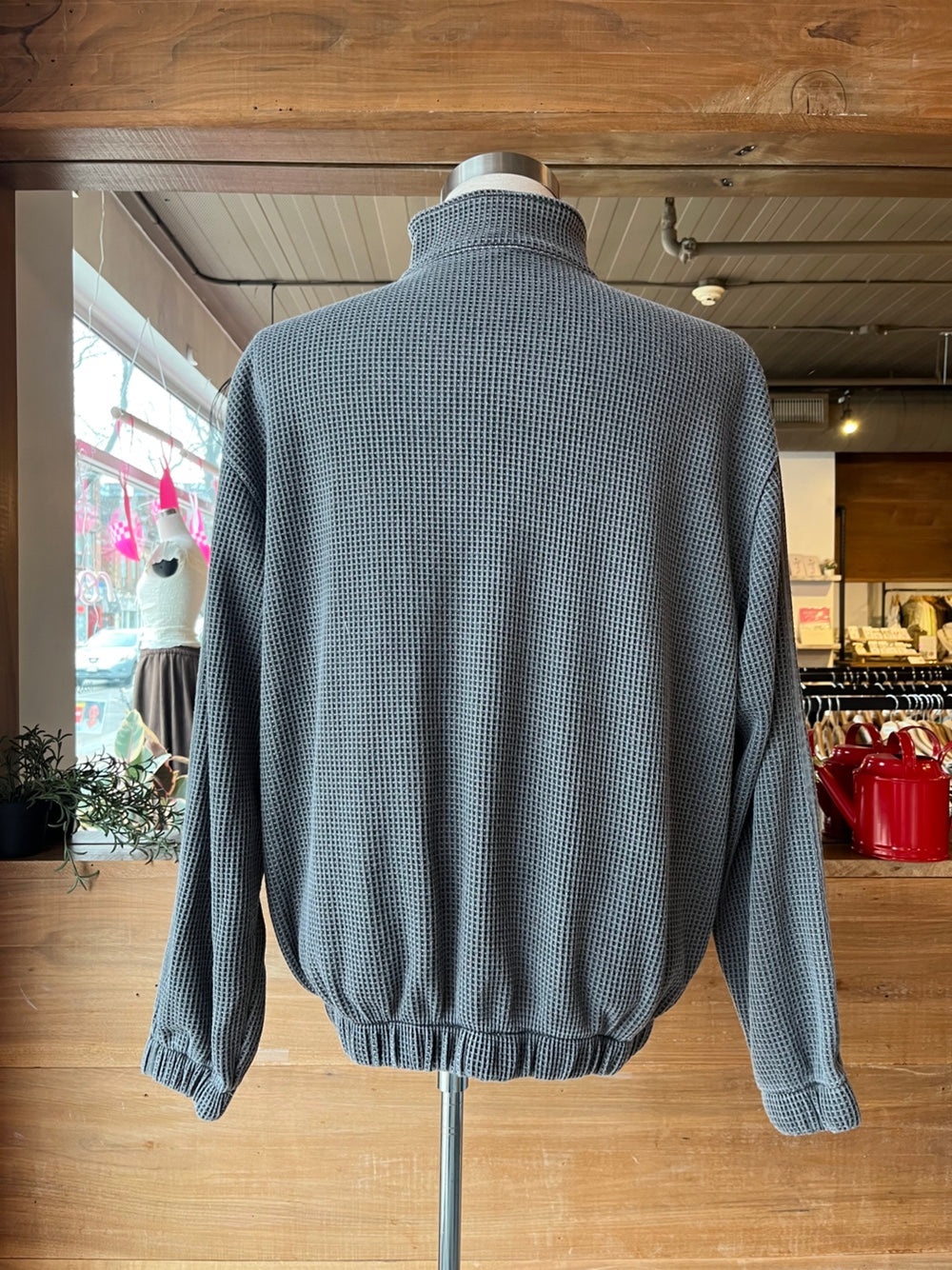 Men's Waffle Zip Up