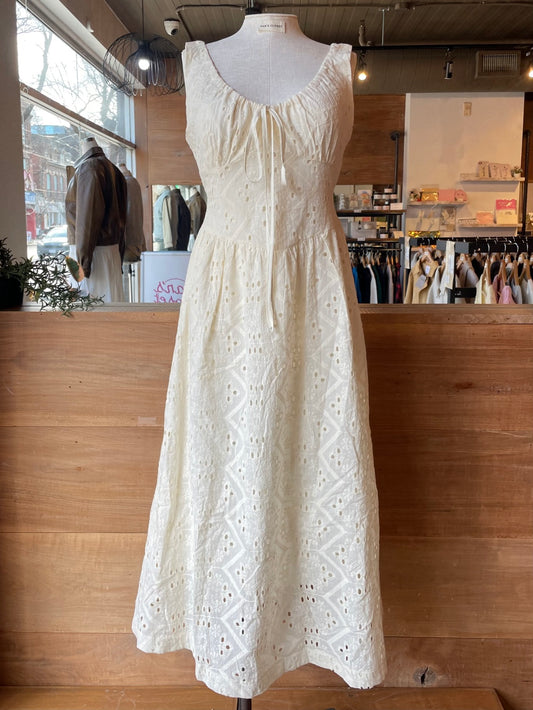 Eyelette Maxi Dress
