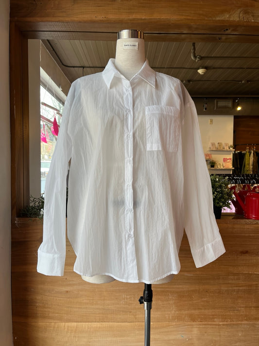 Light Weigh Nylon Button Up