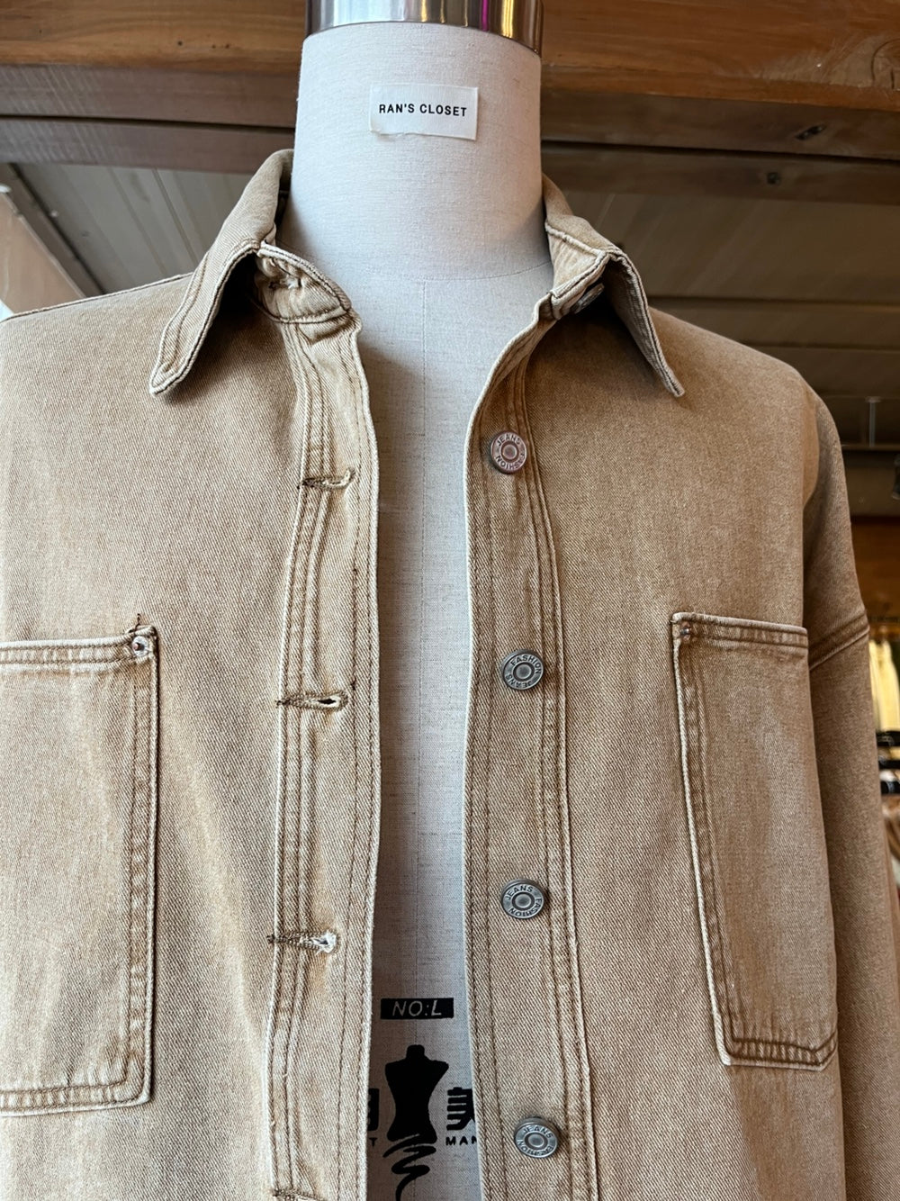 Men's Brown Denim Shacket