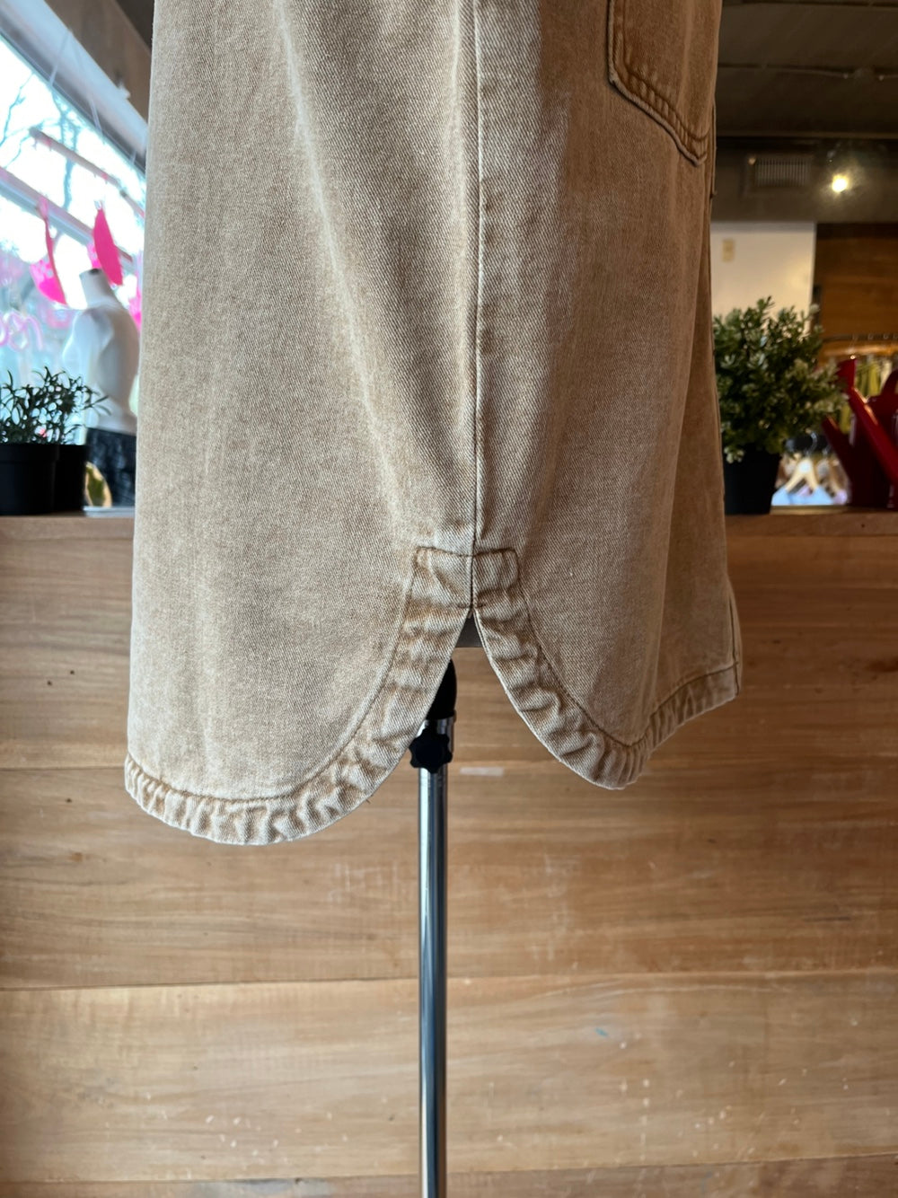 Men's Brown Denim Shacket