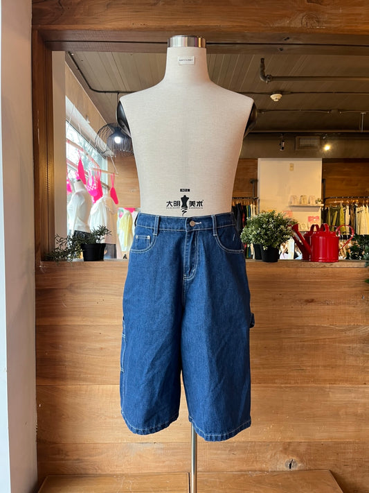 Denim Cargo Shorts