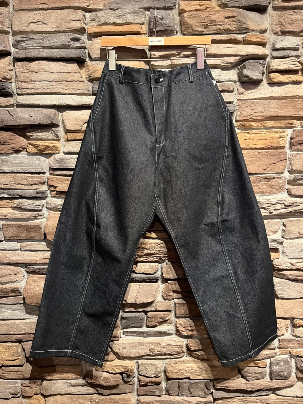 Men's Dark Wash Barrel Jeans