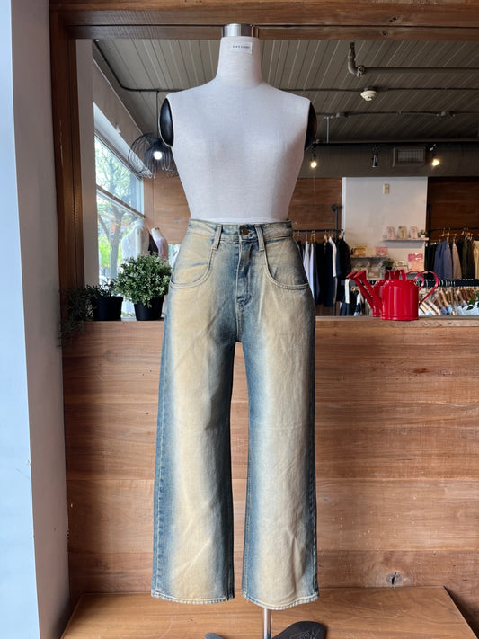 Washed out Wide Leg Jeans