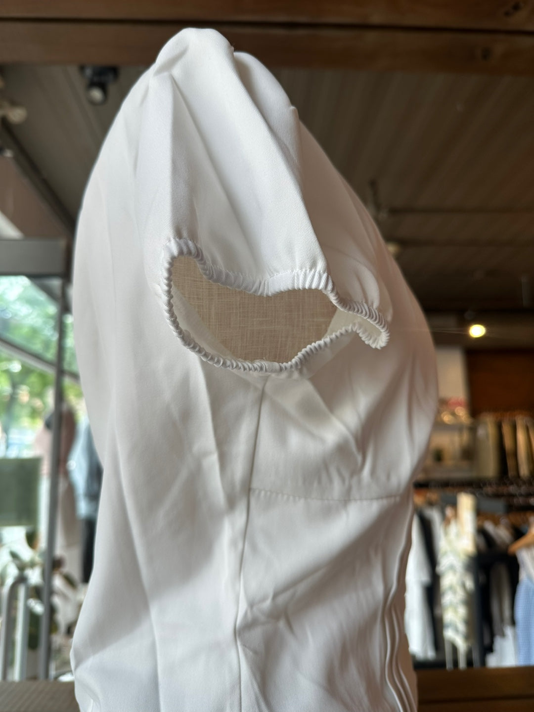 White Lace Button Up Blouse
