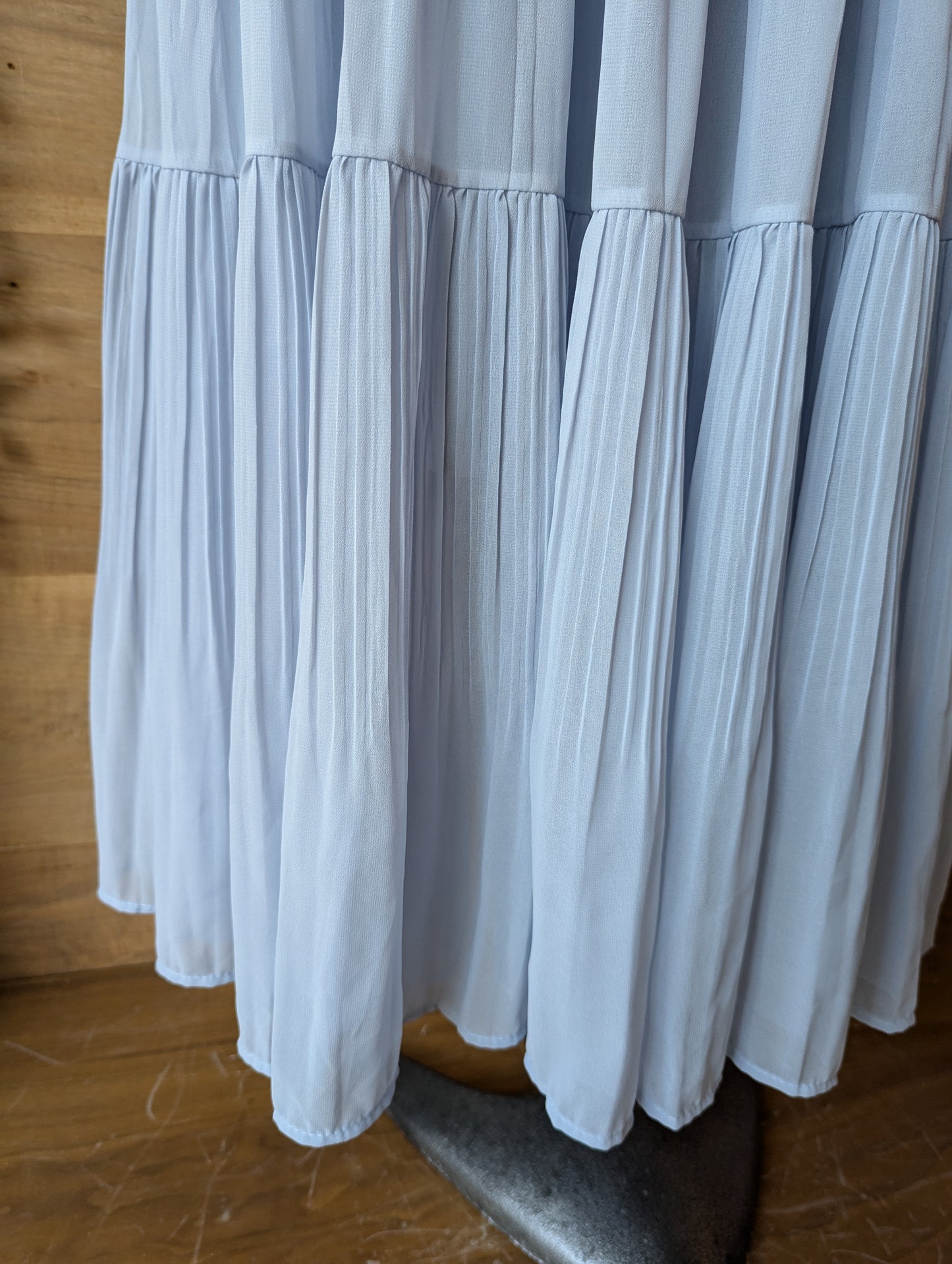 Pleated Panel Maxi Skirt