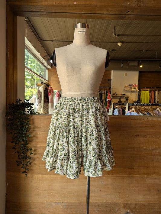 Floral Mini Skirt