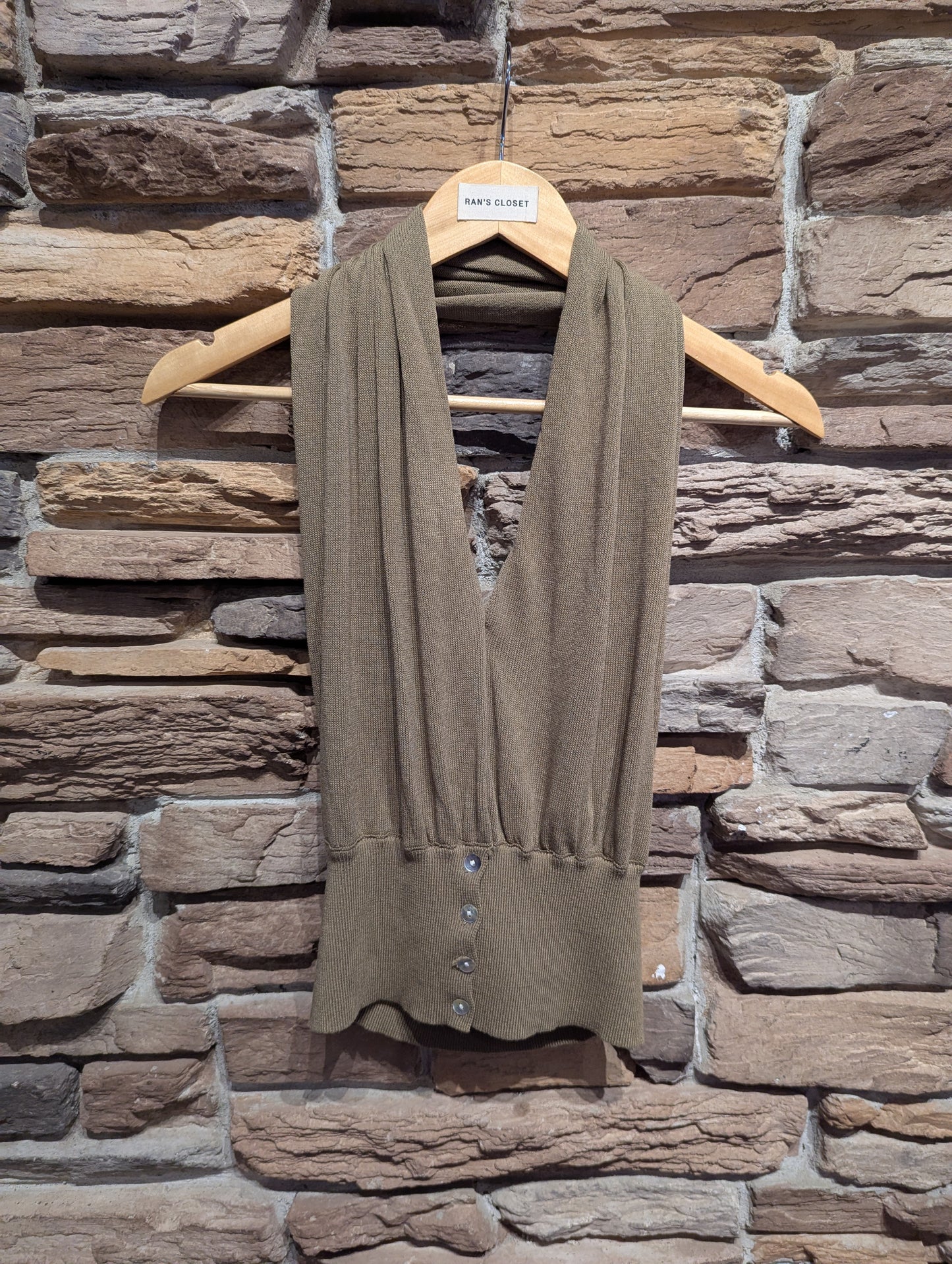 Backless Halter Top
