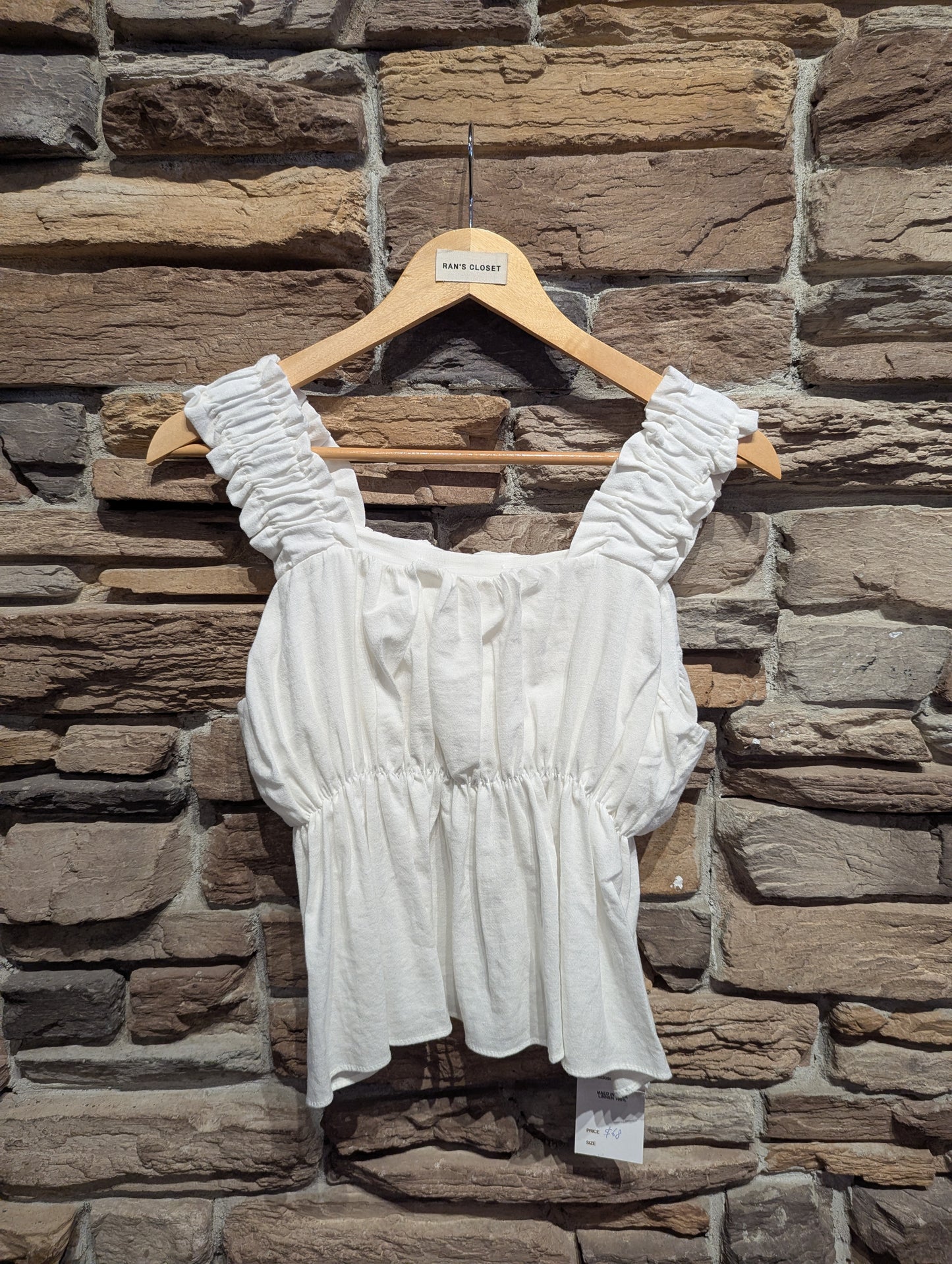 Linen Ruched Blouse