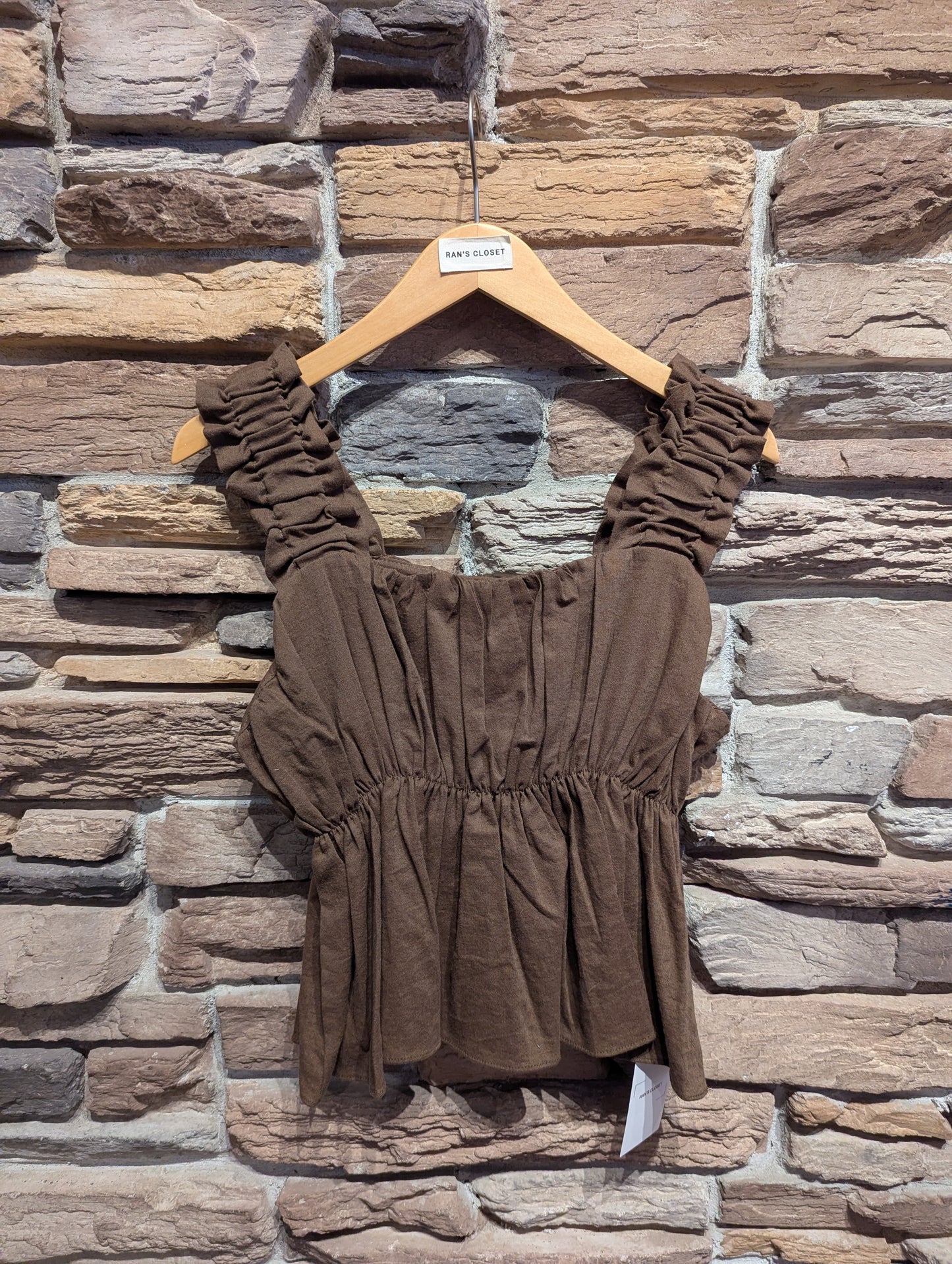 Linen Ruched Blouse