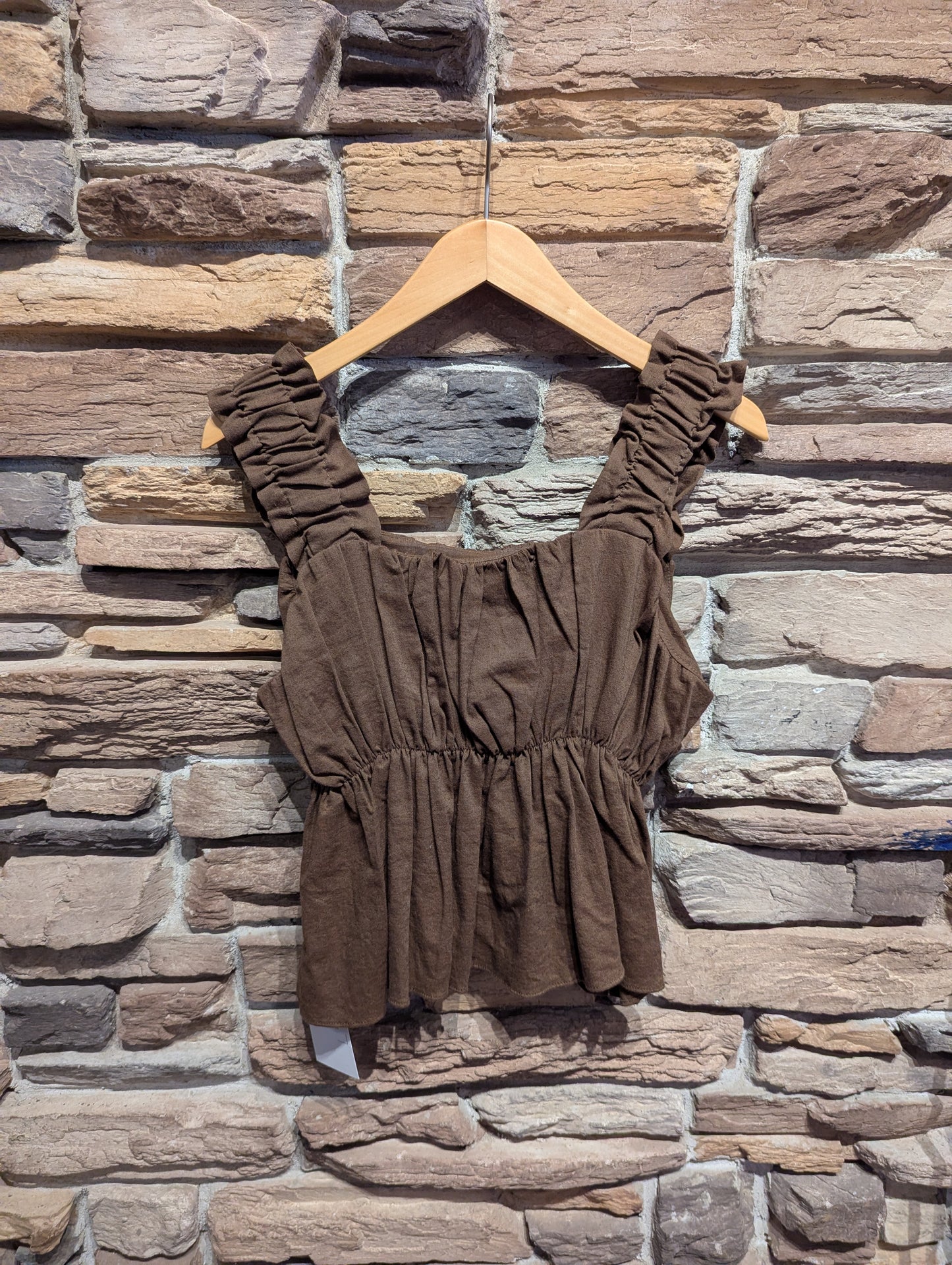 Linen Ruched Blouse