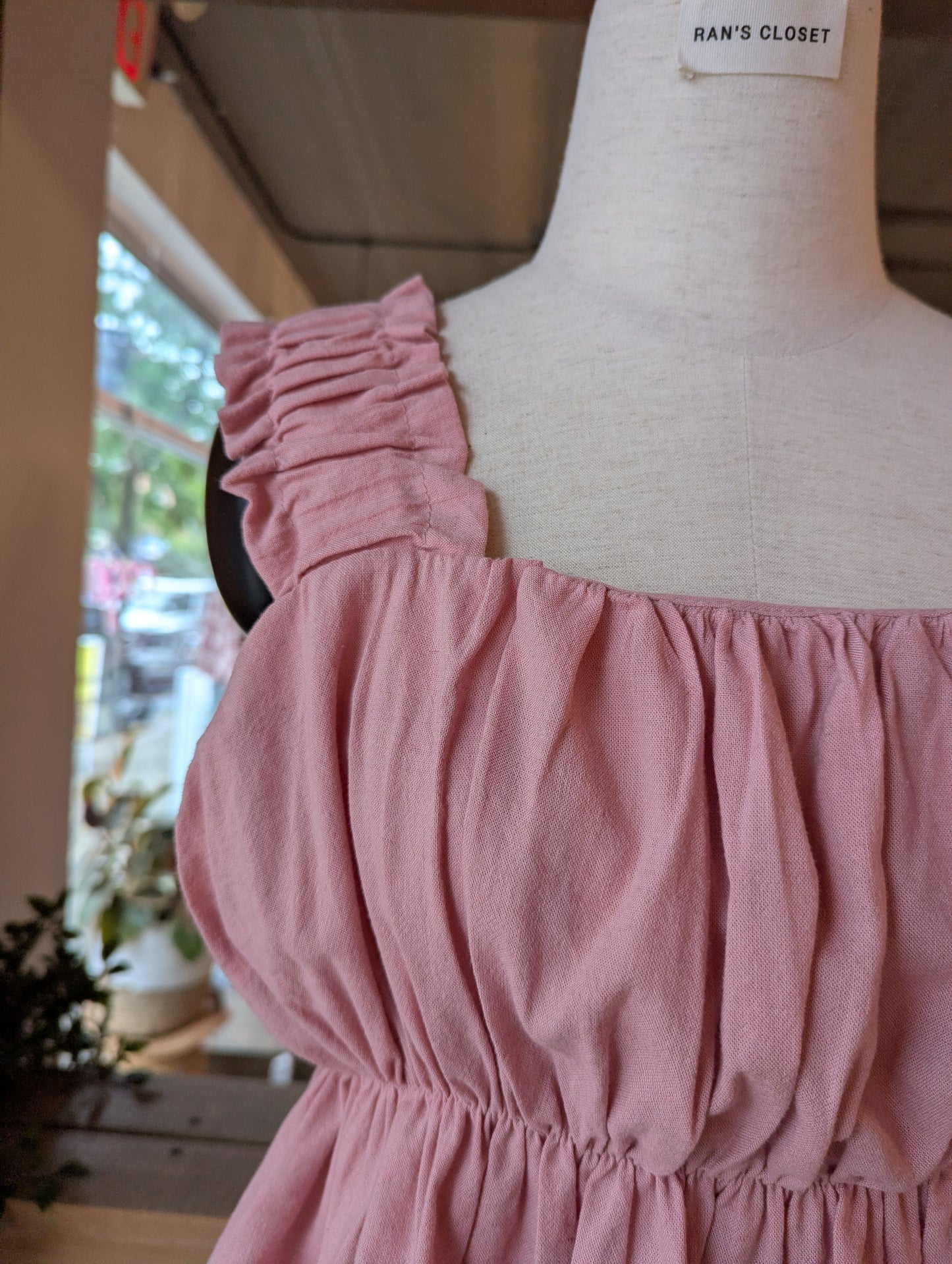 Linen Ruched Blouse