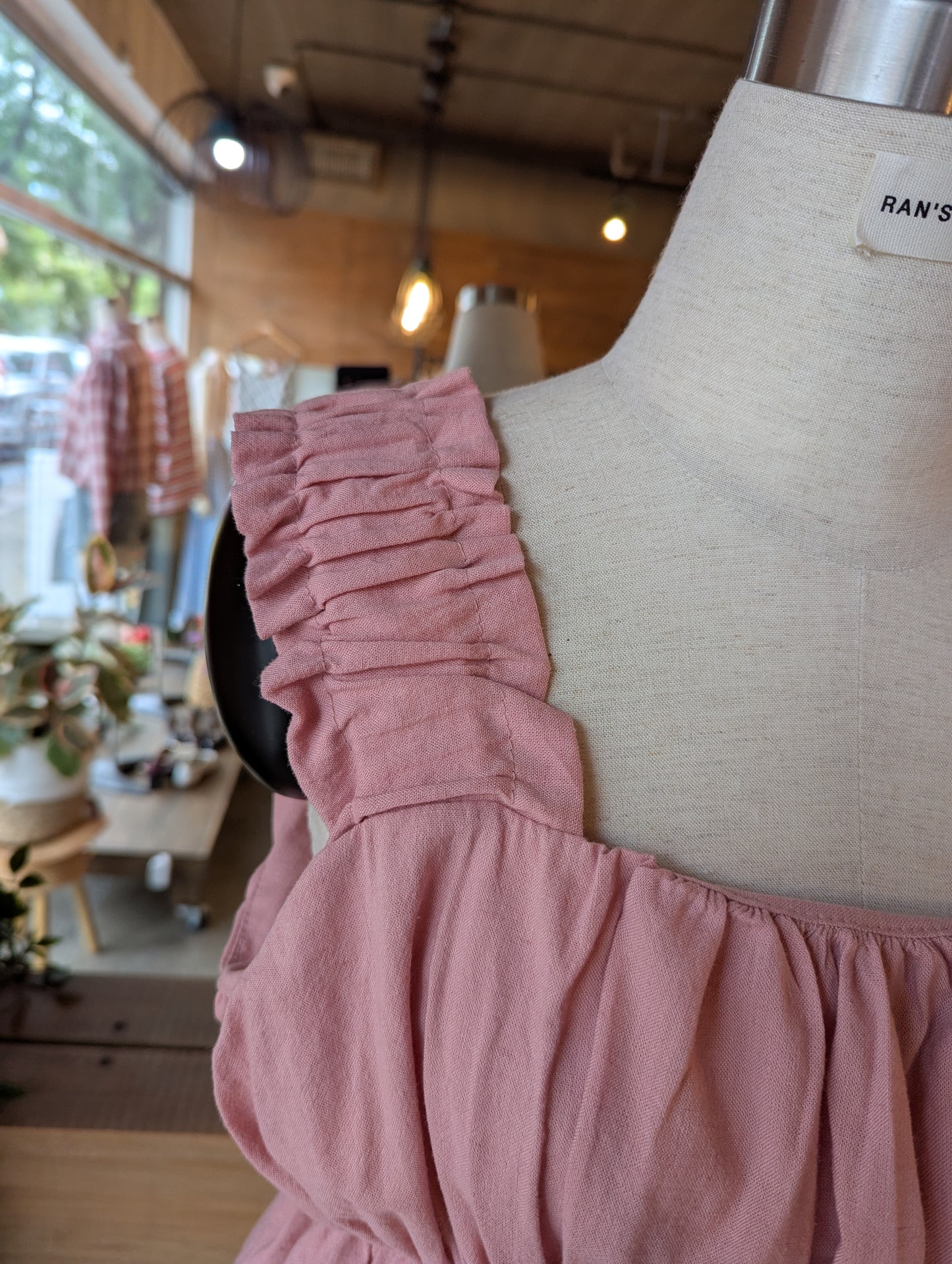 Linen Ruched Blouse