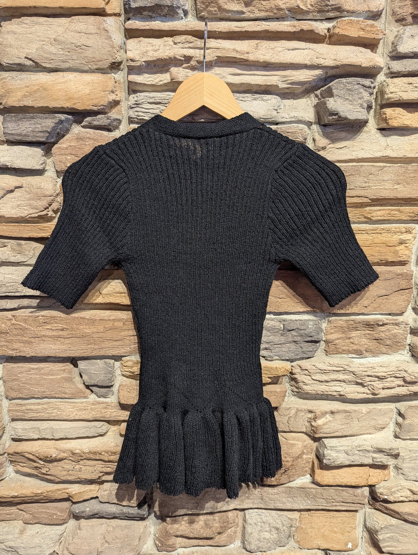 Knit Peplum Top