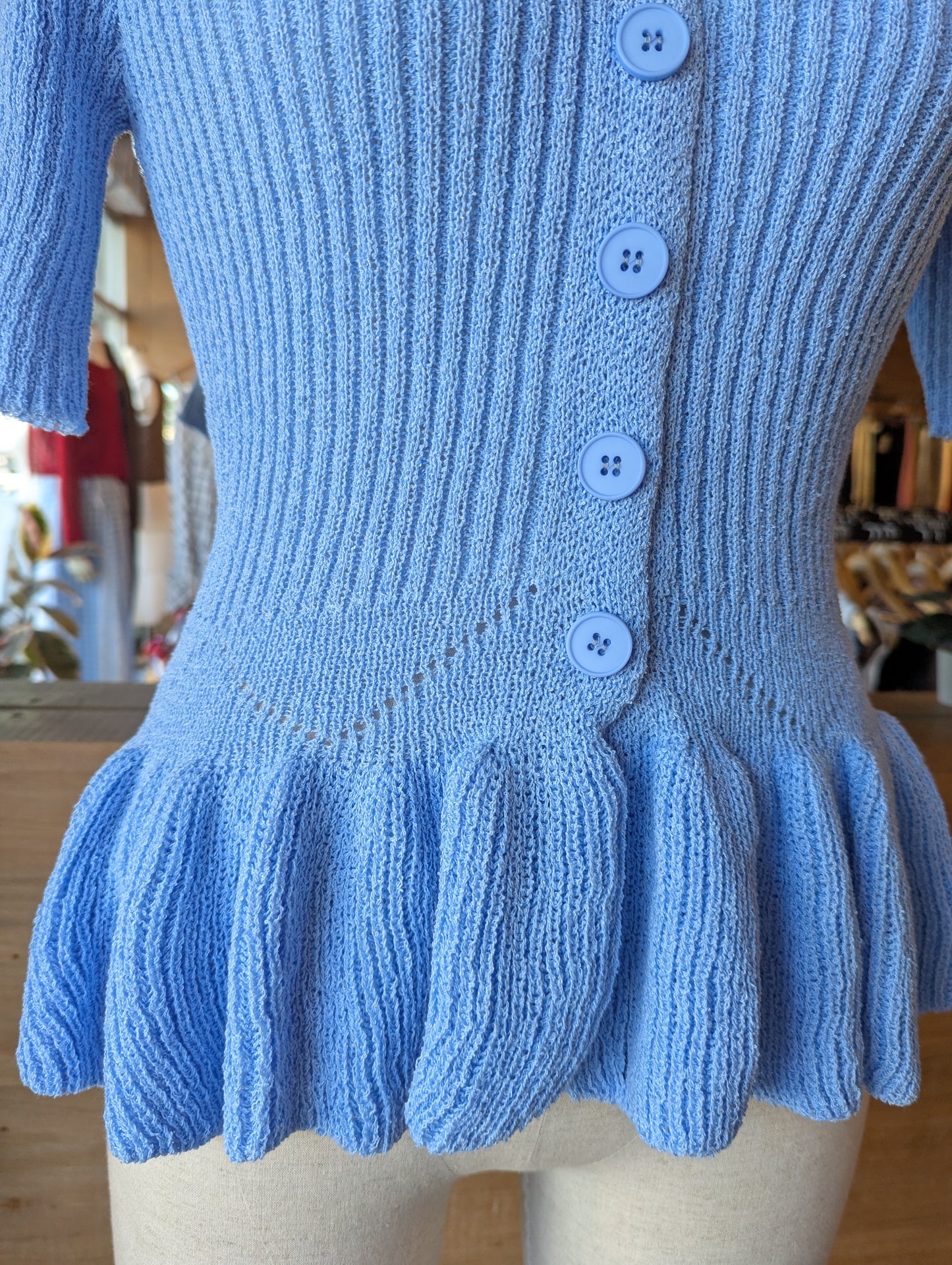 Knit Peplum Top