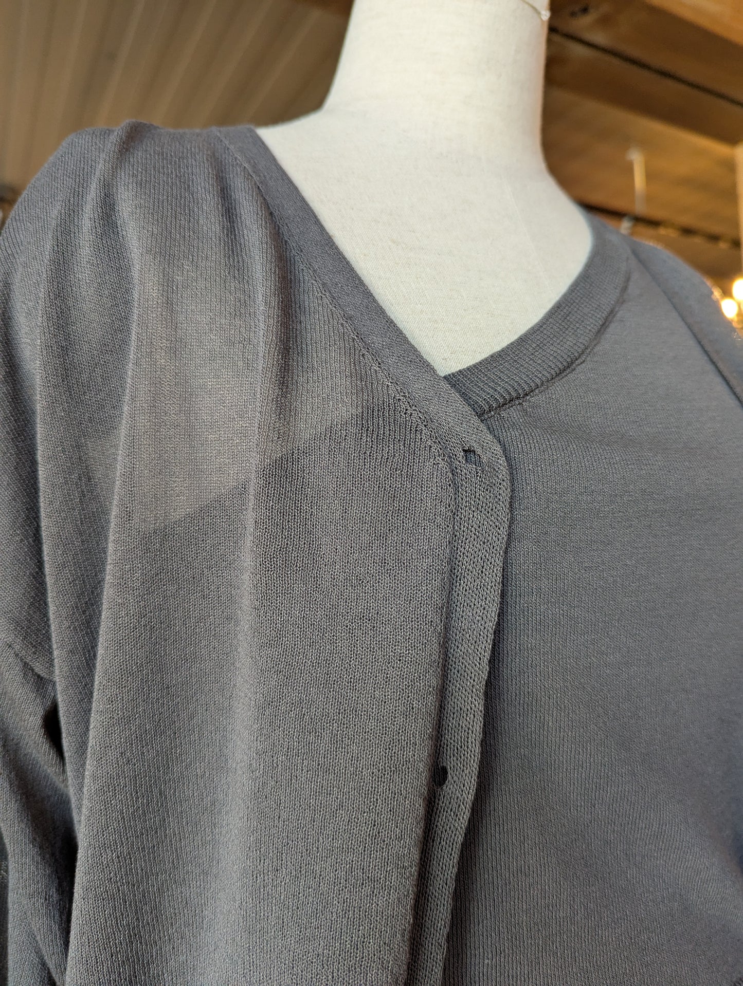 One Sleeve Top and Cardigan Set