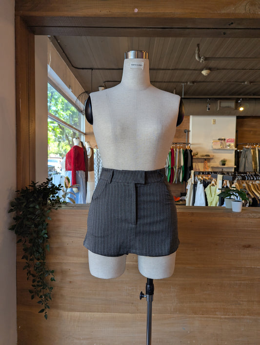 Pinstripe Mini Skirt