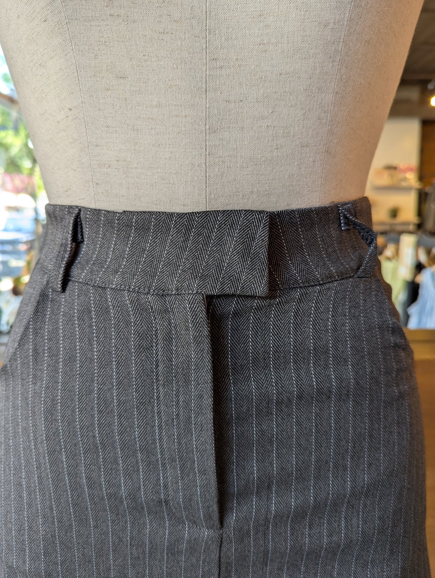 Pinstripe Mini Skirt