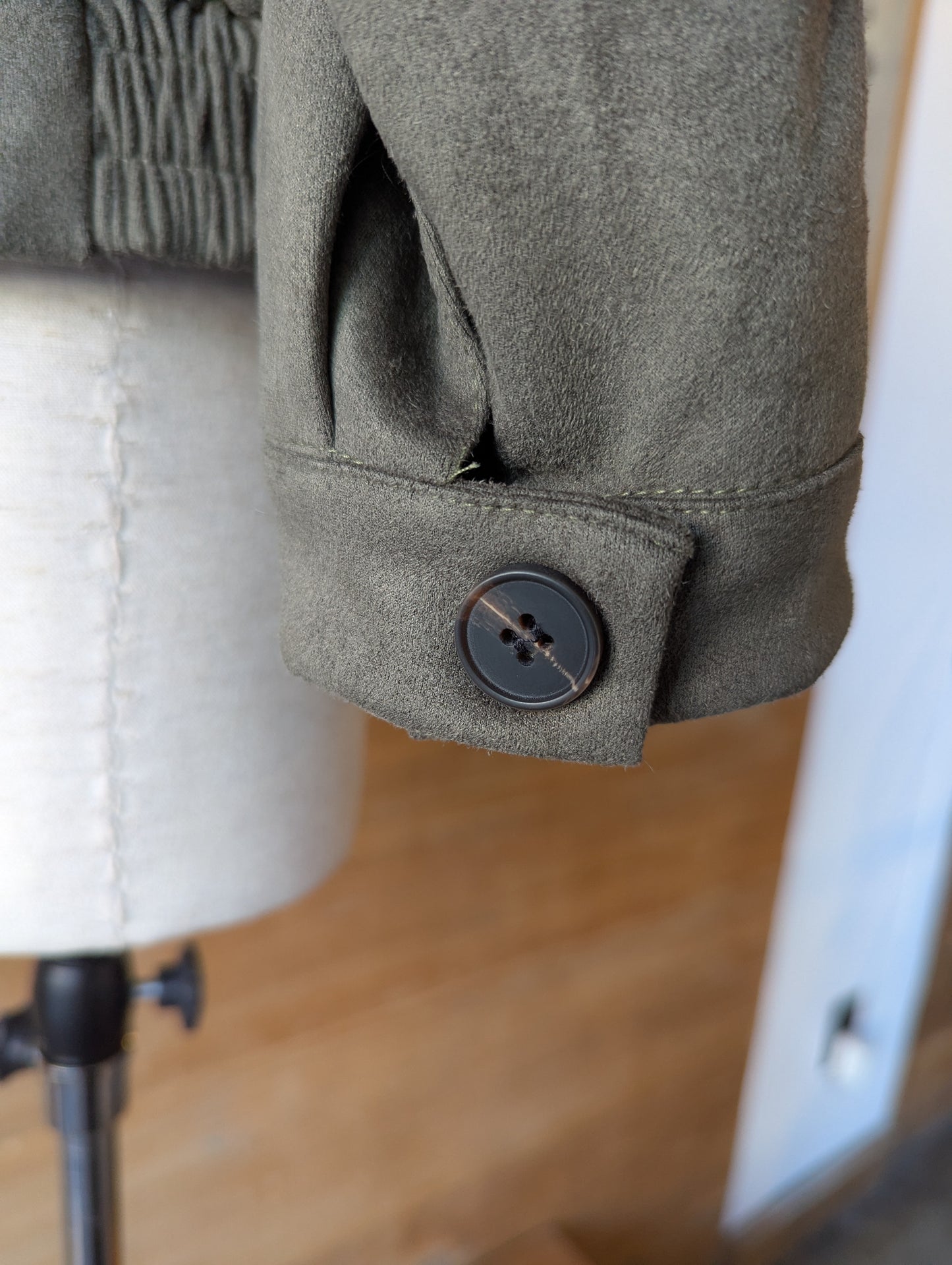 Vegan Suede Bomber Jacket