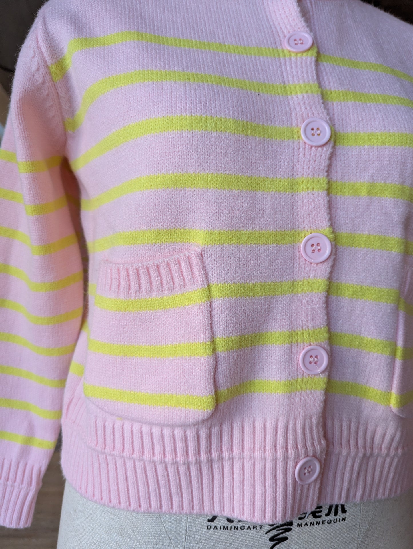 Striped Cardigan with Pockets