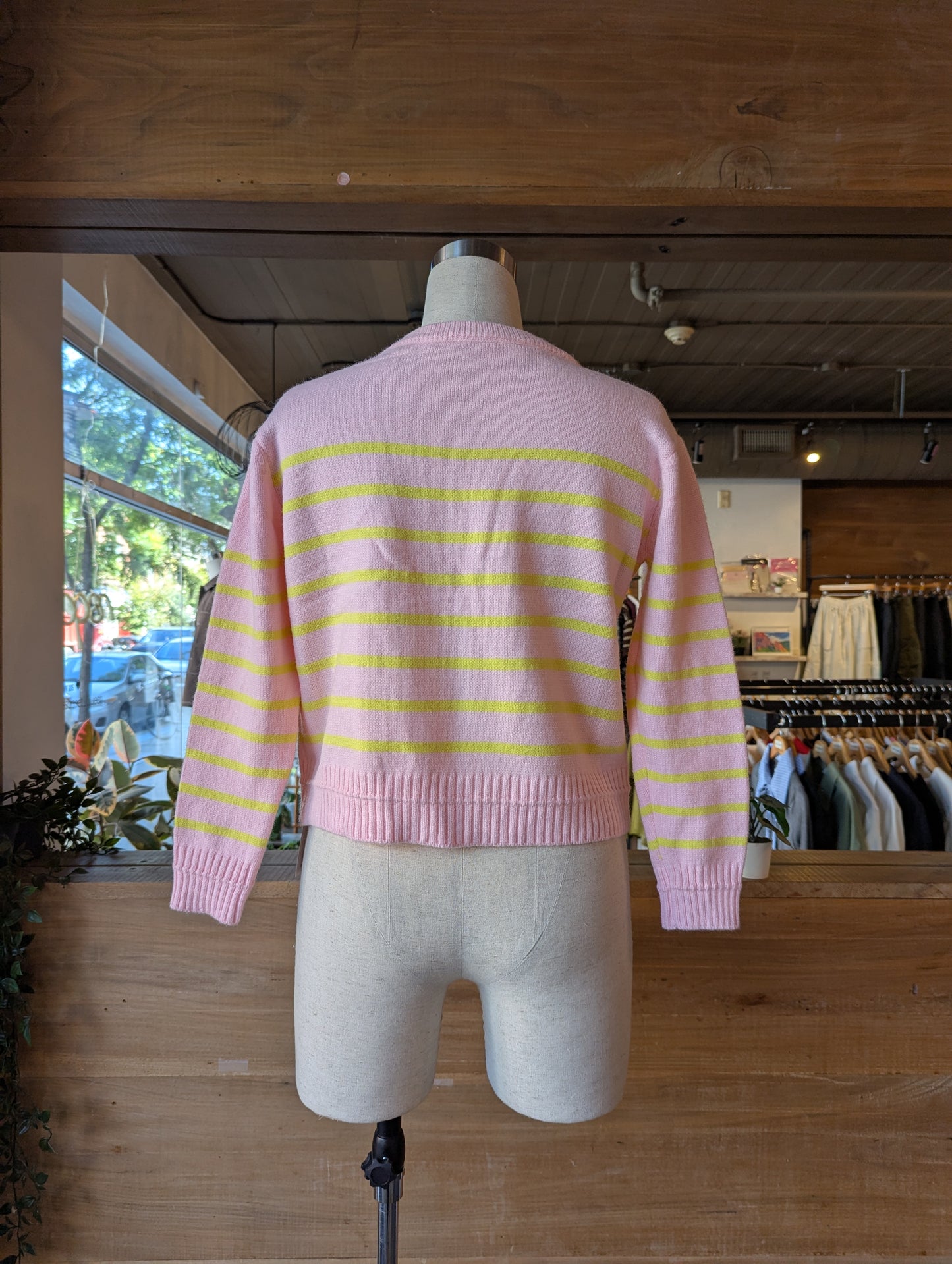 Striped Cardigan with Pockets