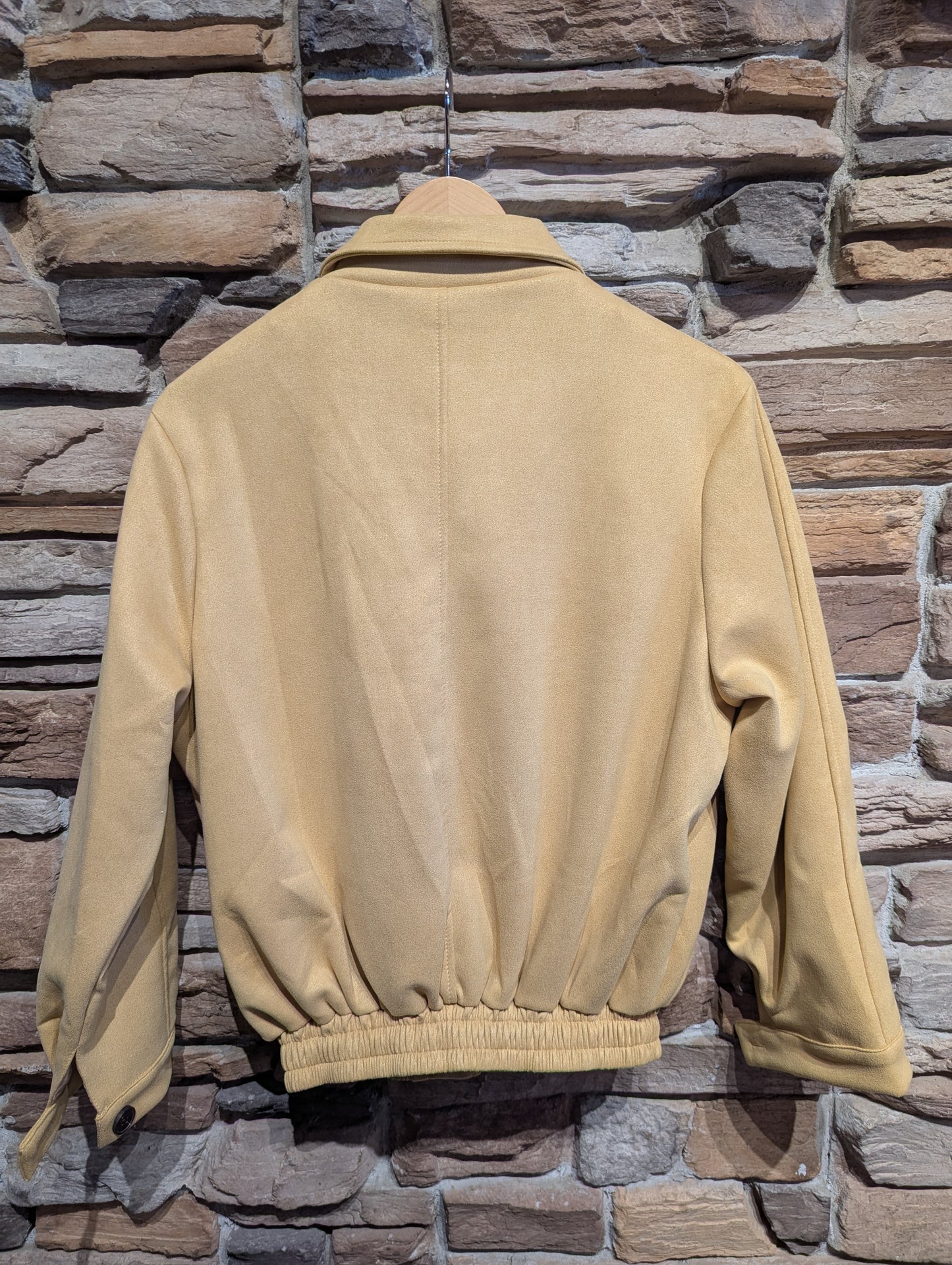 Vegan Suede Bomber Jacket
