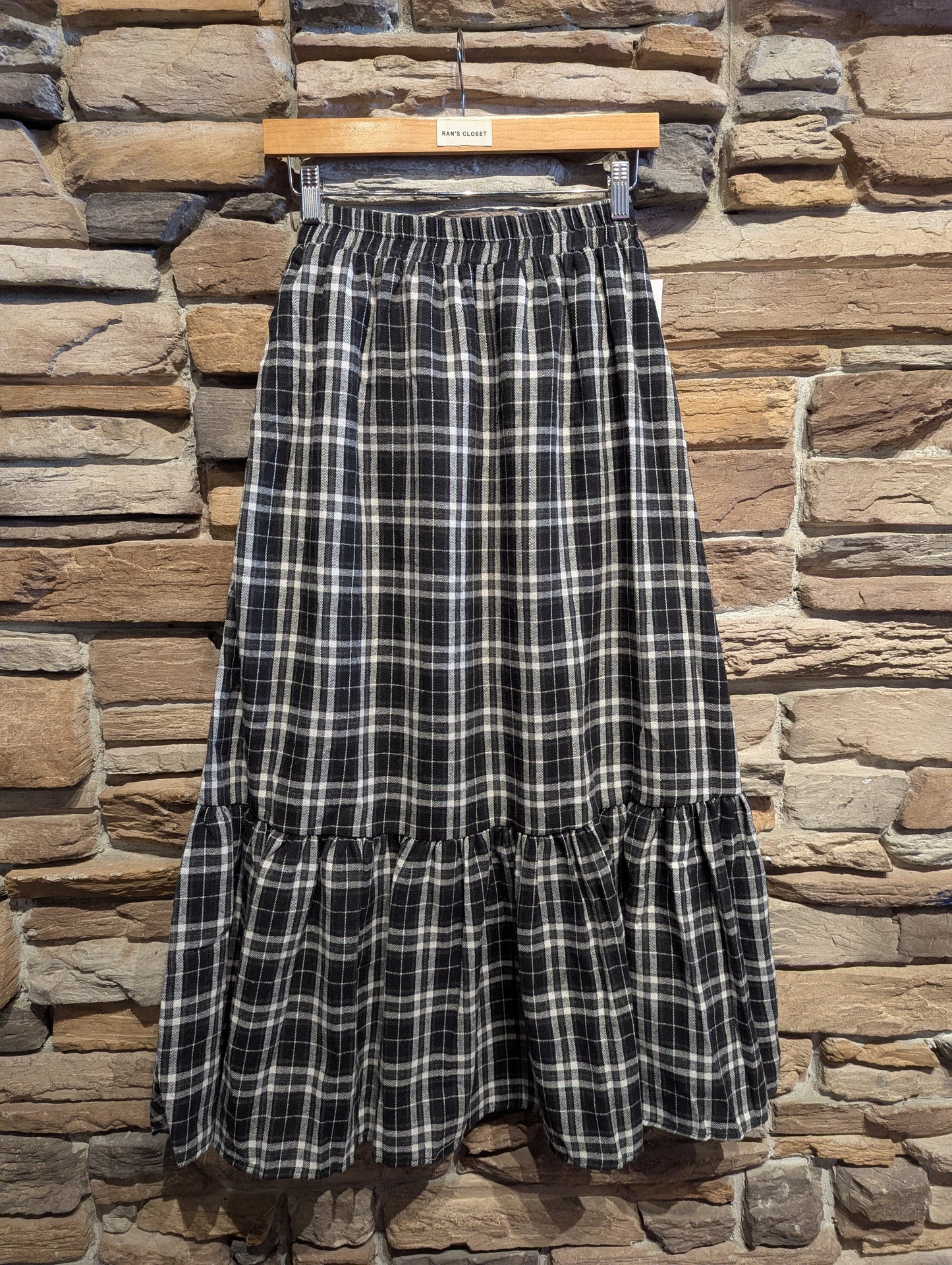 Plaid Maxi Skirt