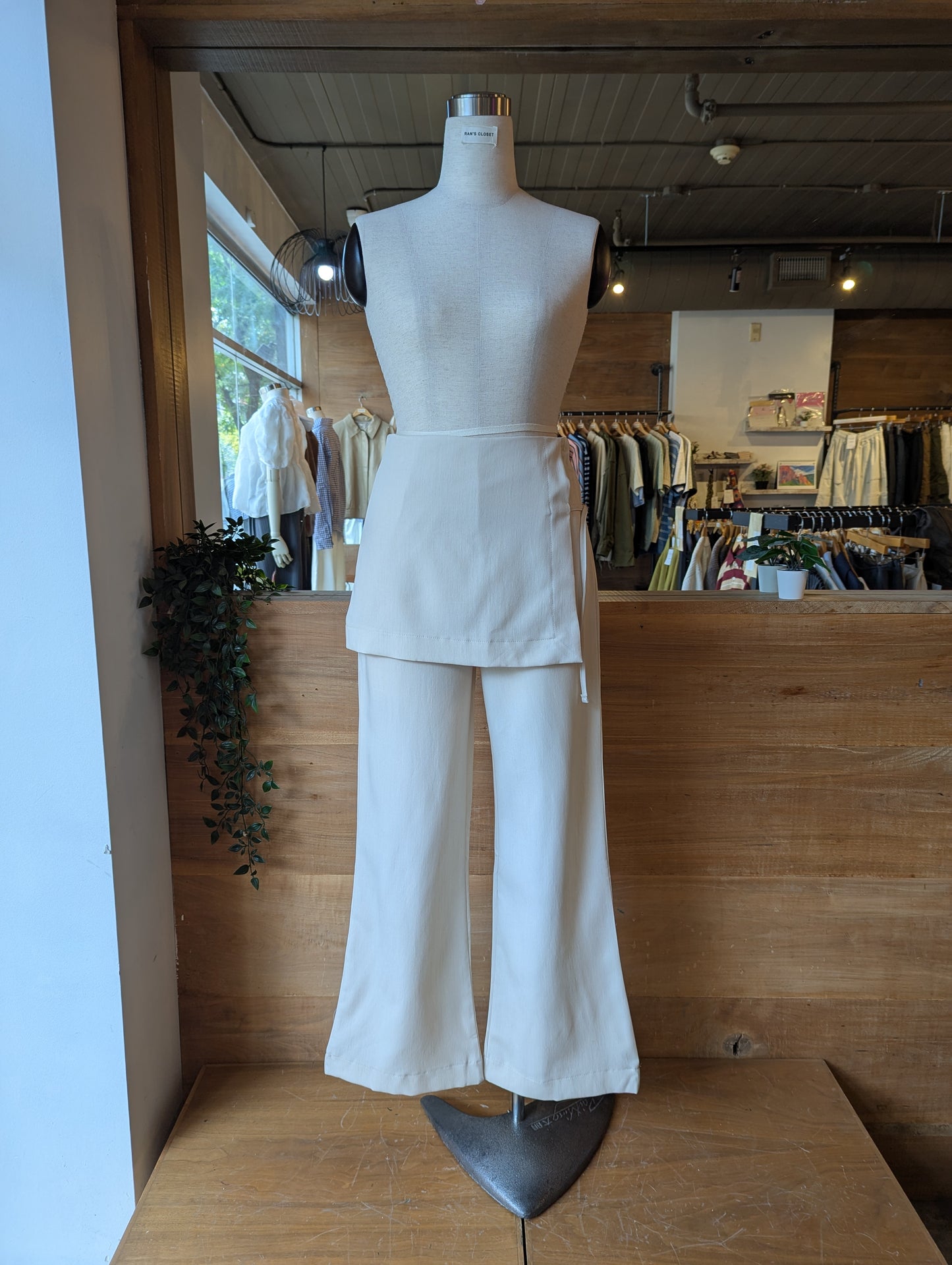 Skirt Overlay Dress Pants