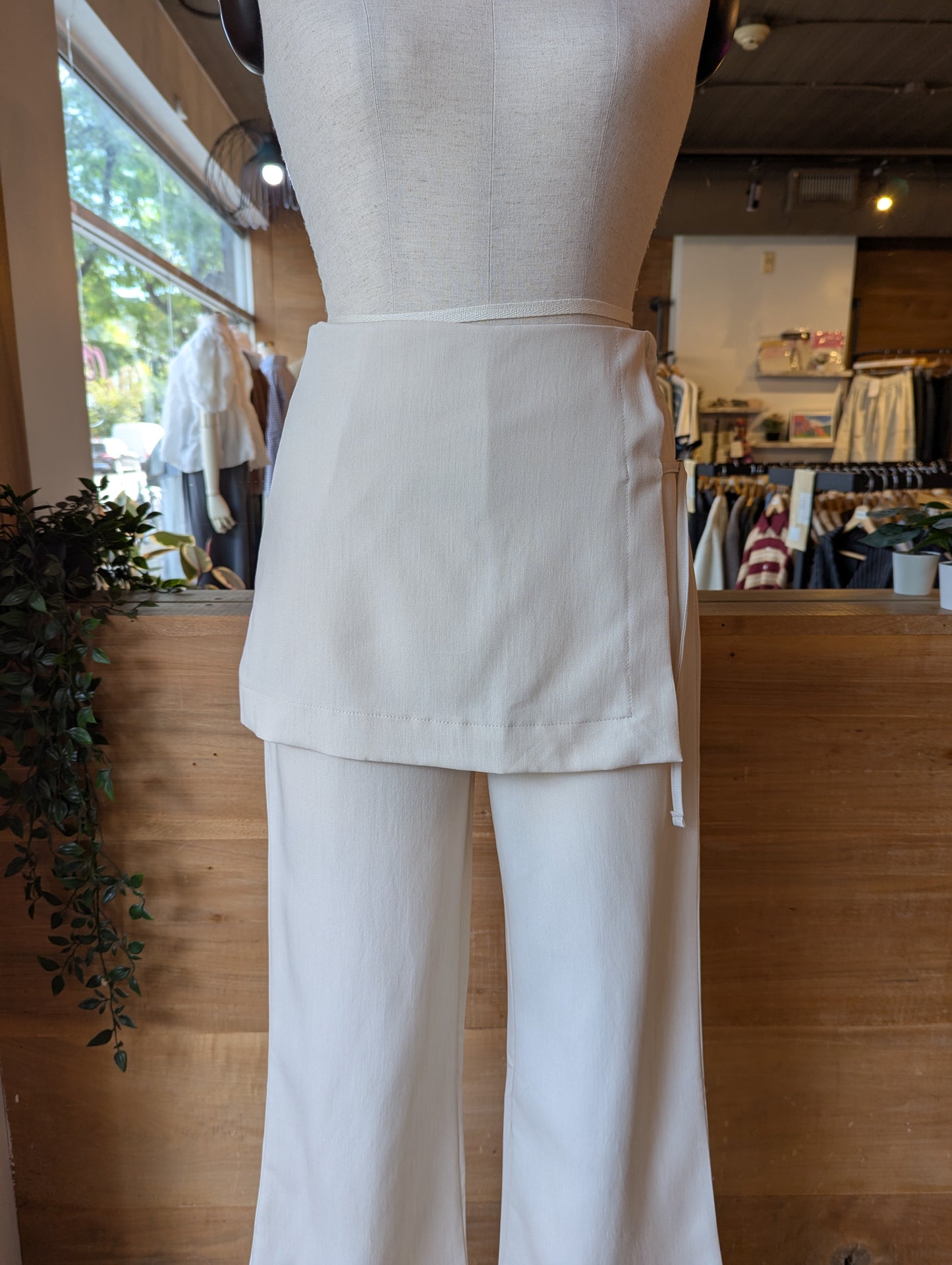 Skirt Overlay Dress Pants