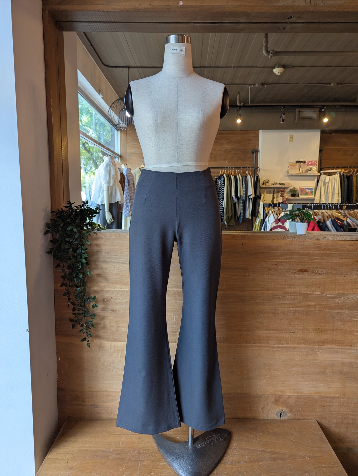 Pleated Layering Skirt and Dress Pant Set