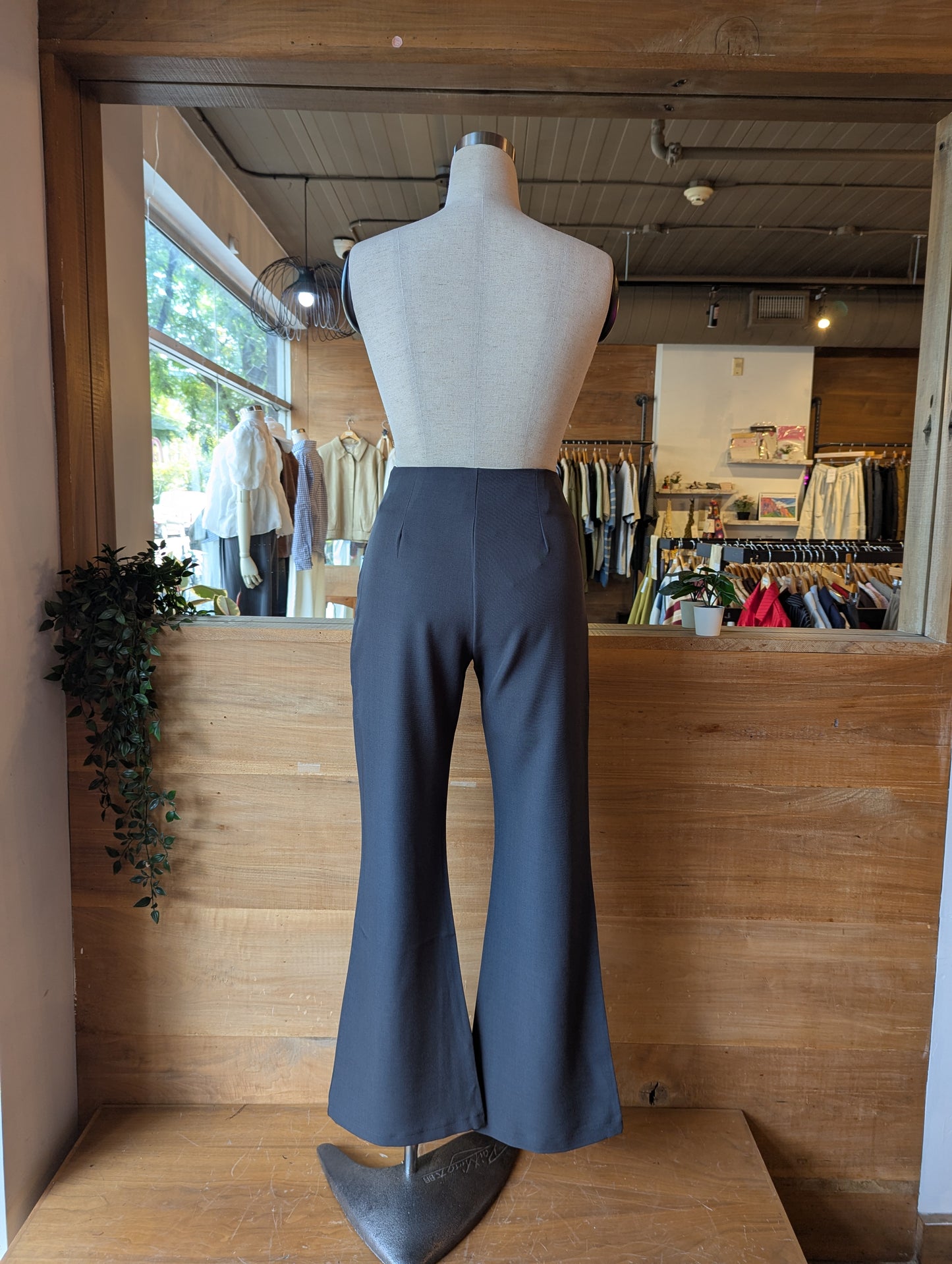 Pleated Layering Skirt and Dress Pant Set