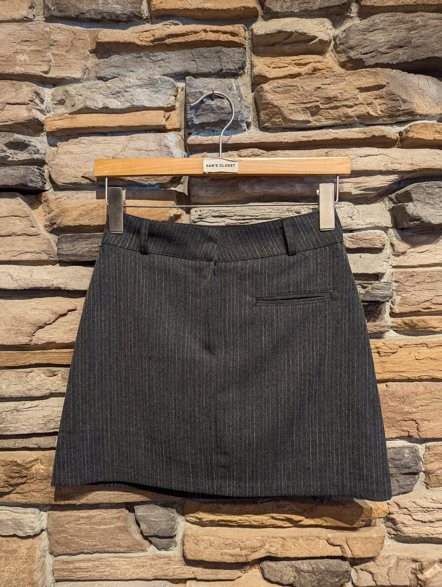 Pin Stripe Mini Skirt