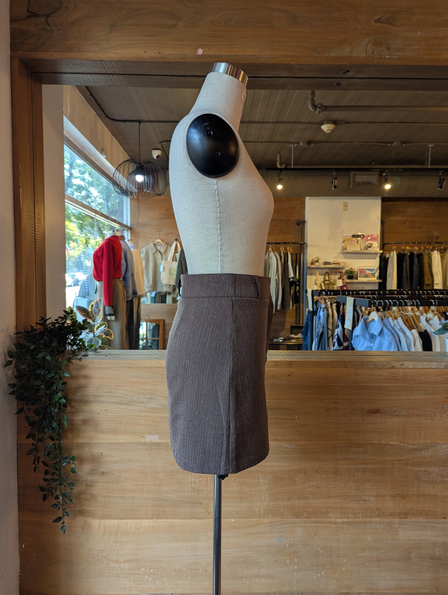 Pin Stripe Mini Skirt