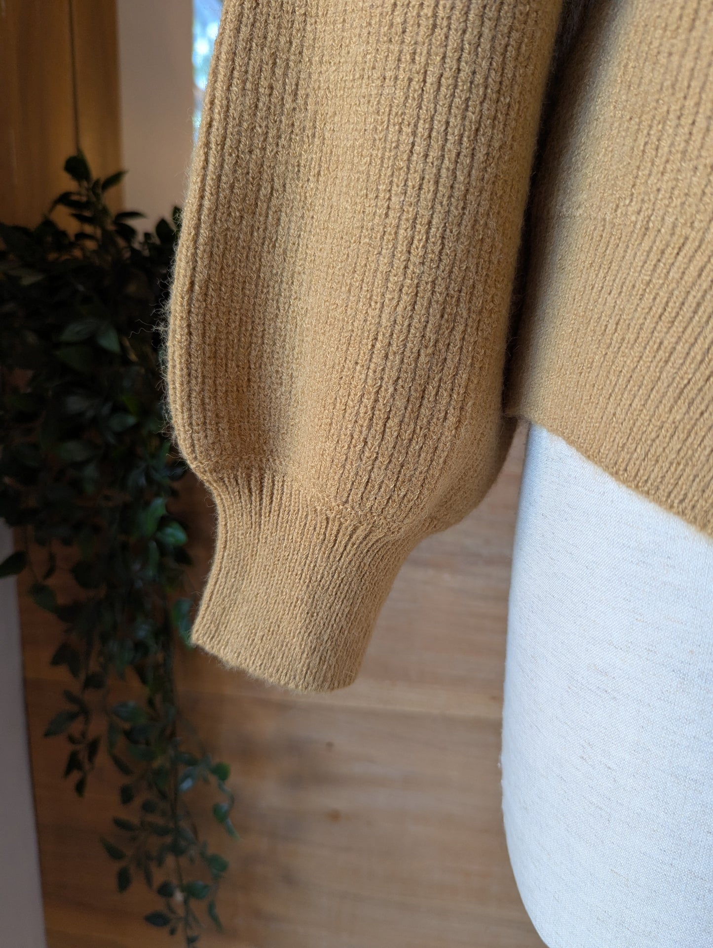 Detailed Fastening Wrap Sweater