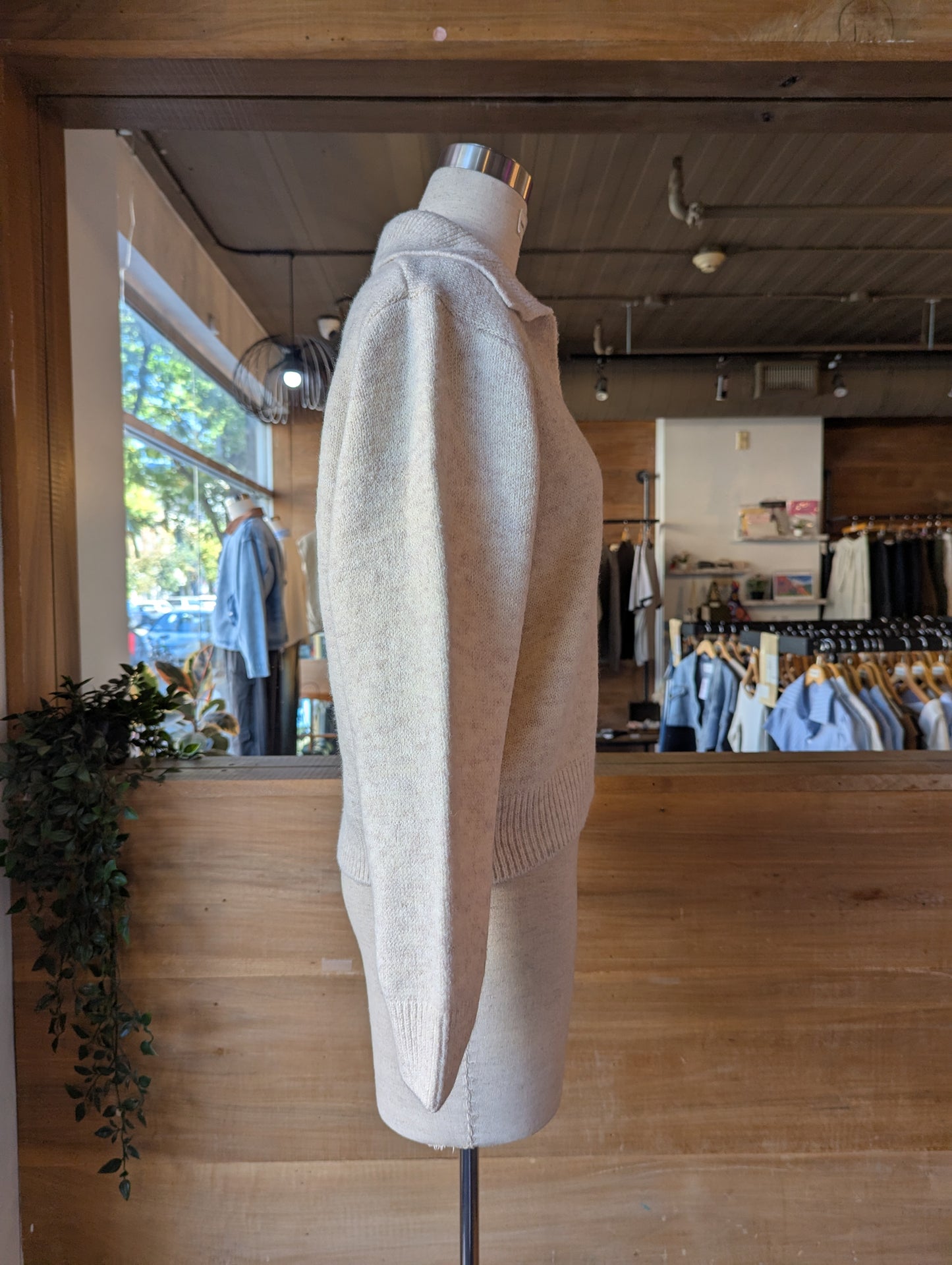 Collared V-Neck Sweater