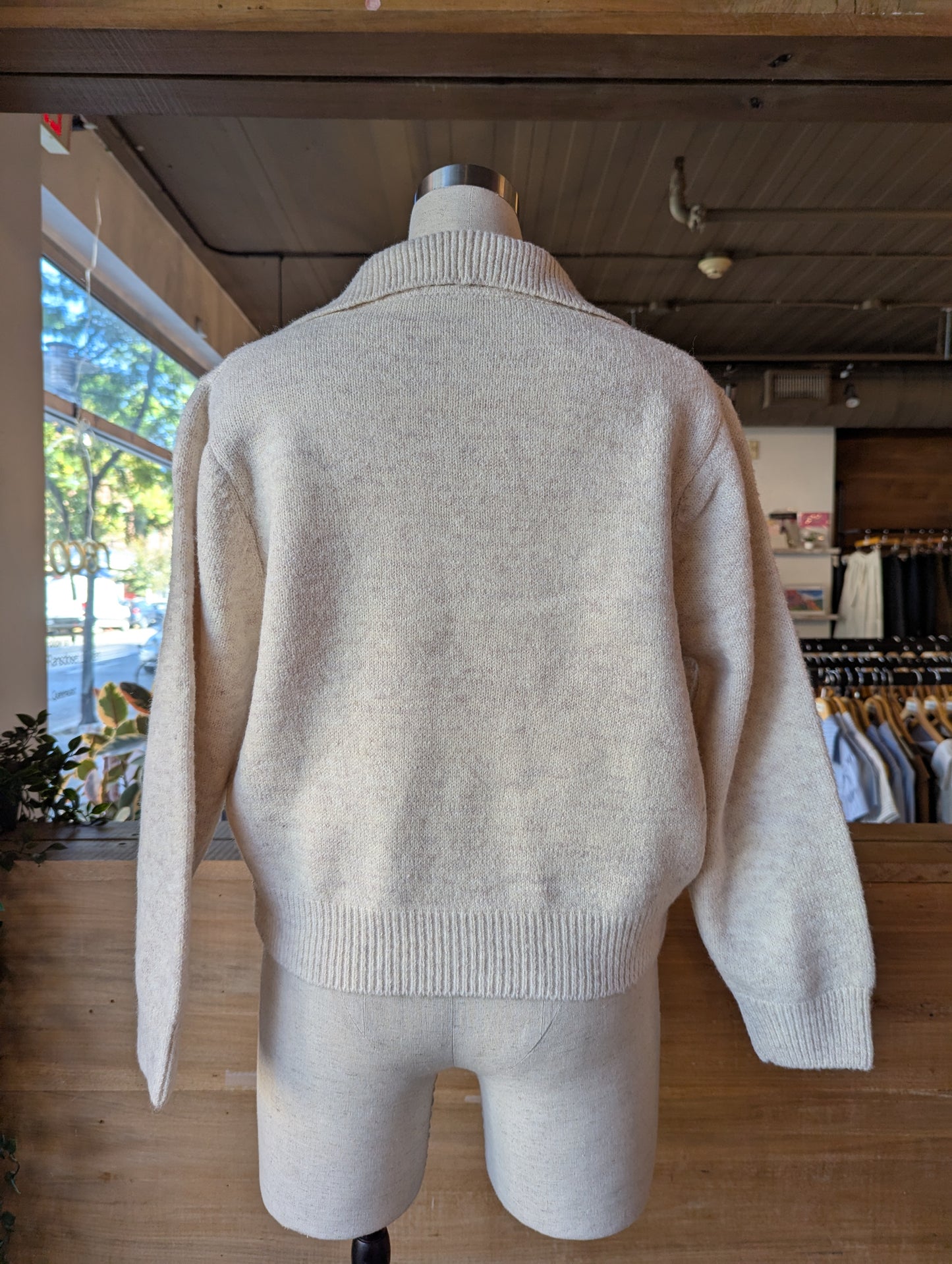 Collared V-Neck Sweater