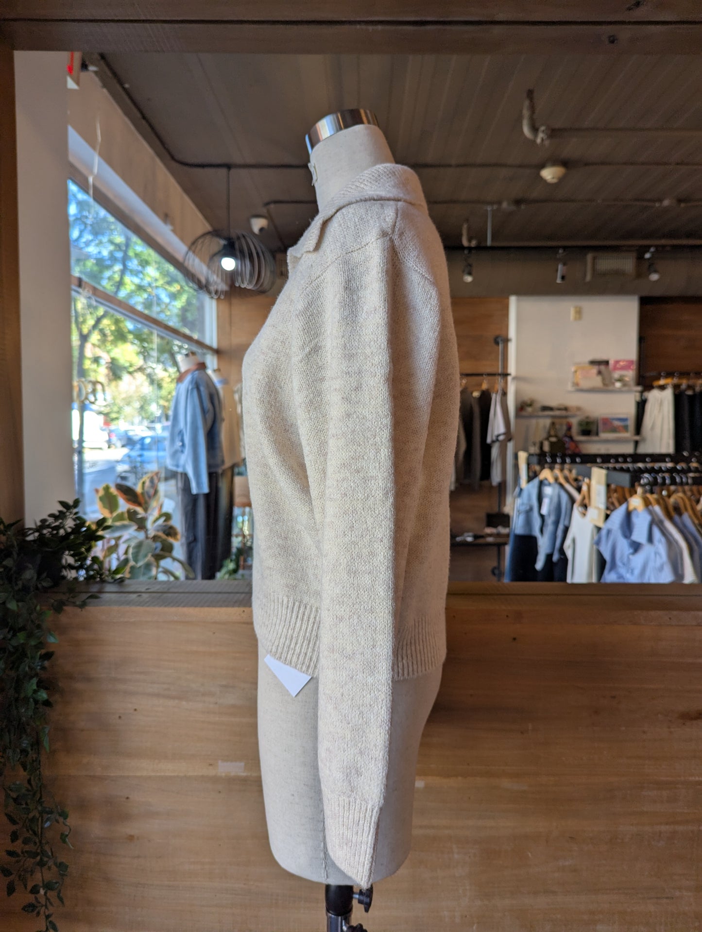 Collared V-Neck Sweater