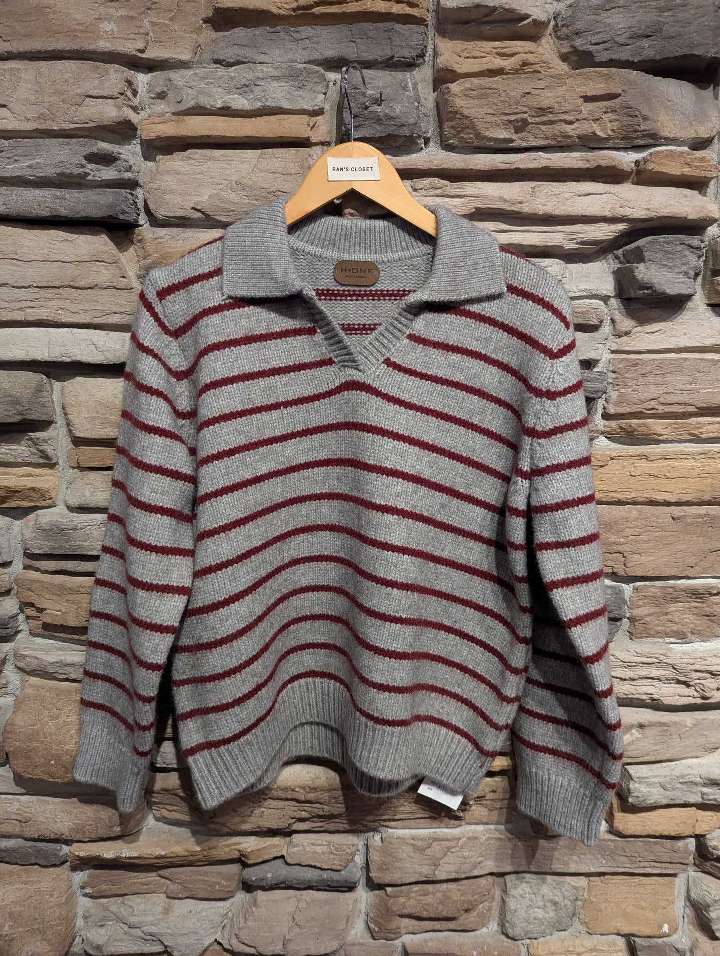 Striped Collar Sweater