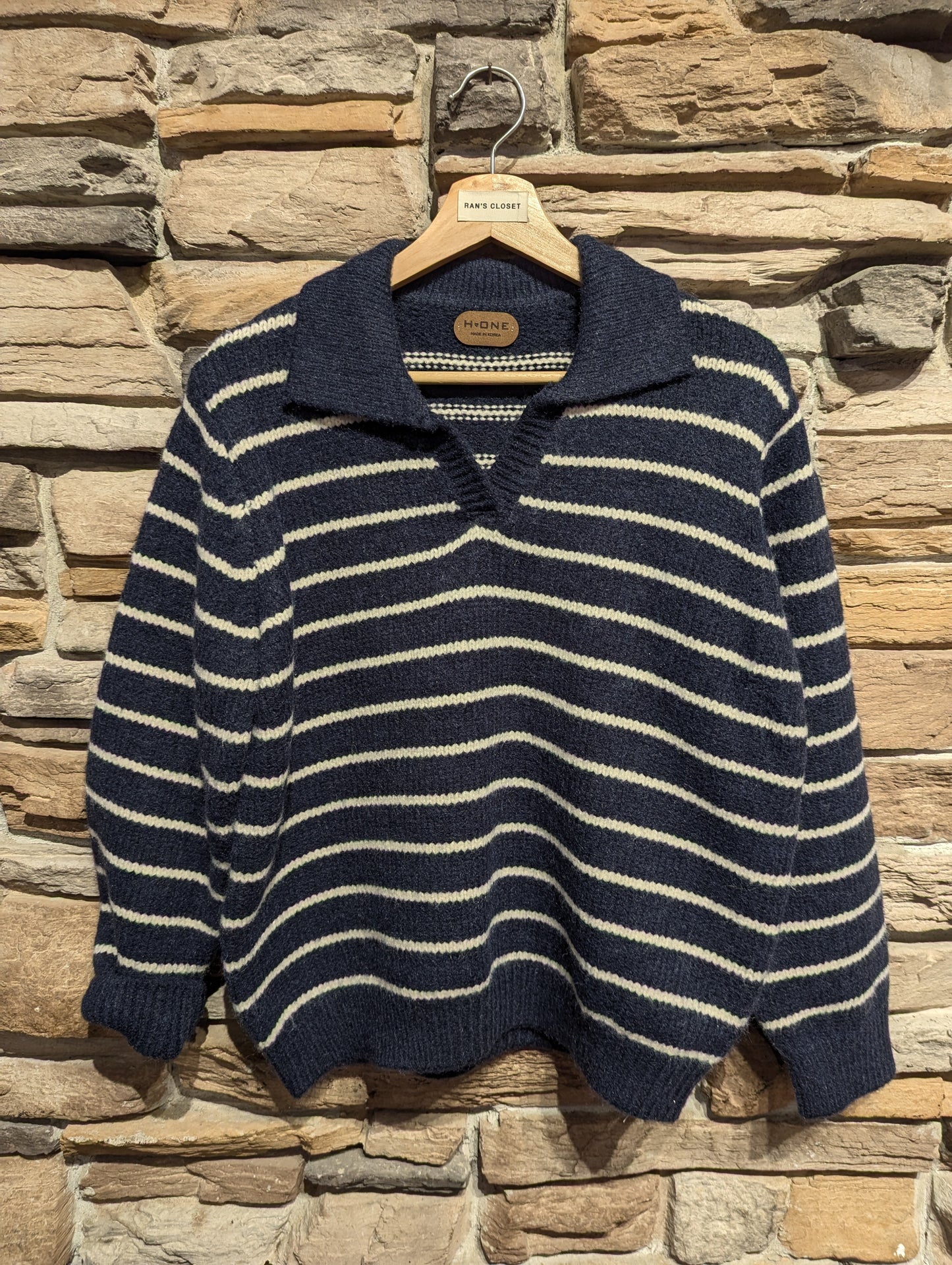 Striped Collar Sweater