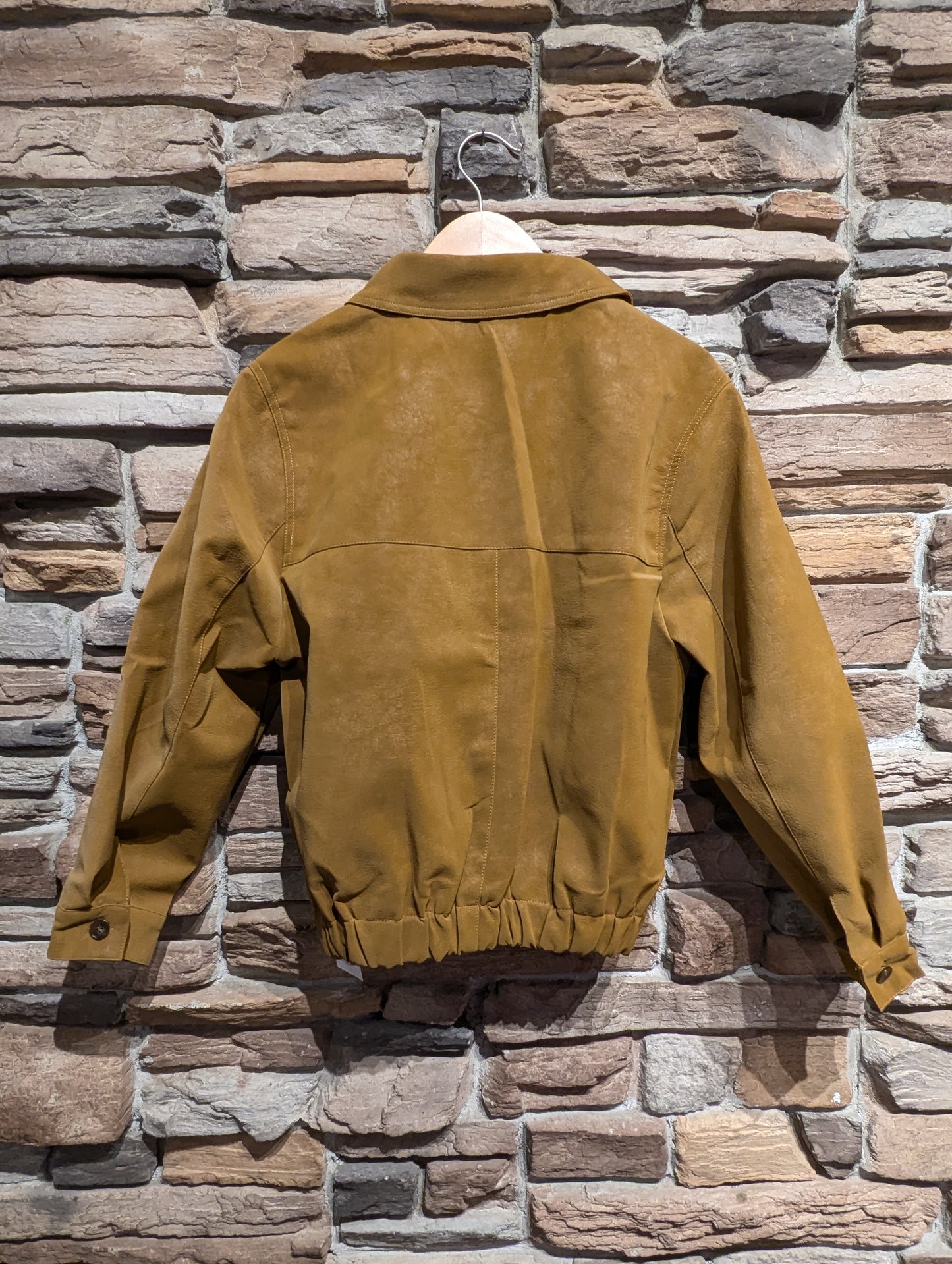 Button Up Vegan Suede Jacket