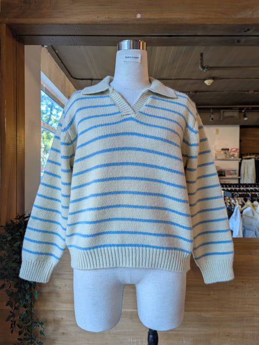 Striped Collar Sweater