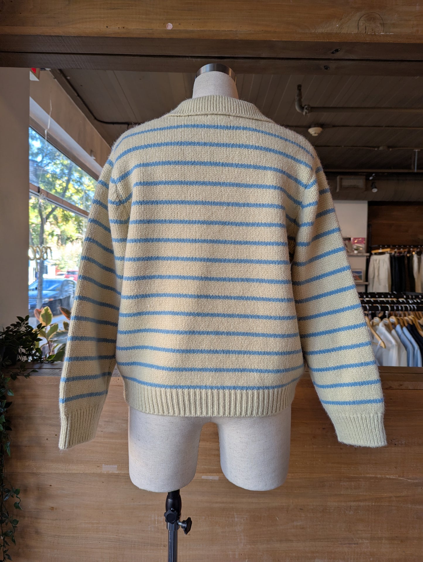 Striped Collar Sweater