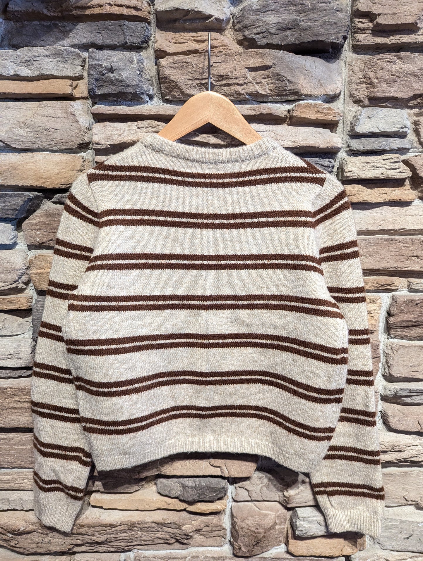 Striped Cardigan with Gold Buttons