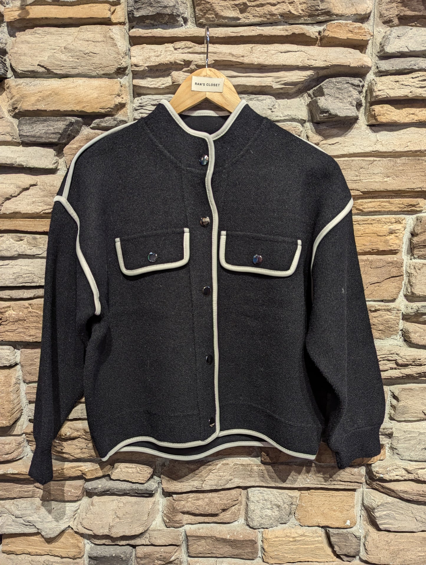 Contrast Trim Jacket