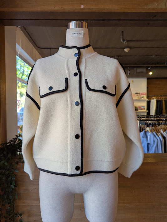 Contrast Trim Jacket