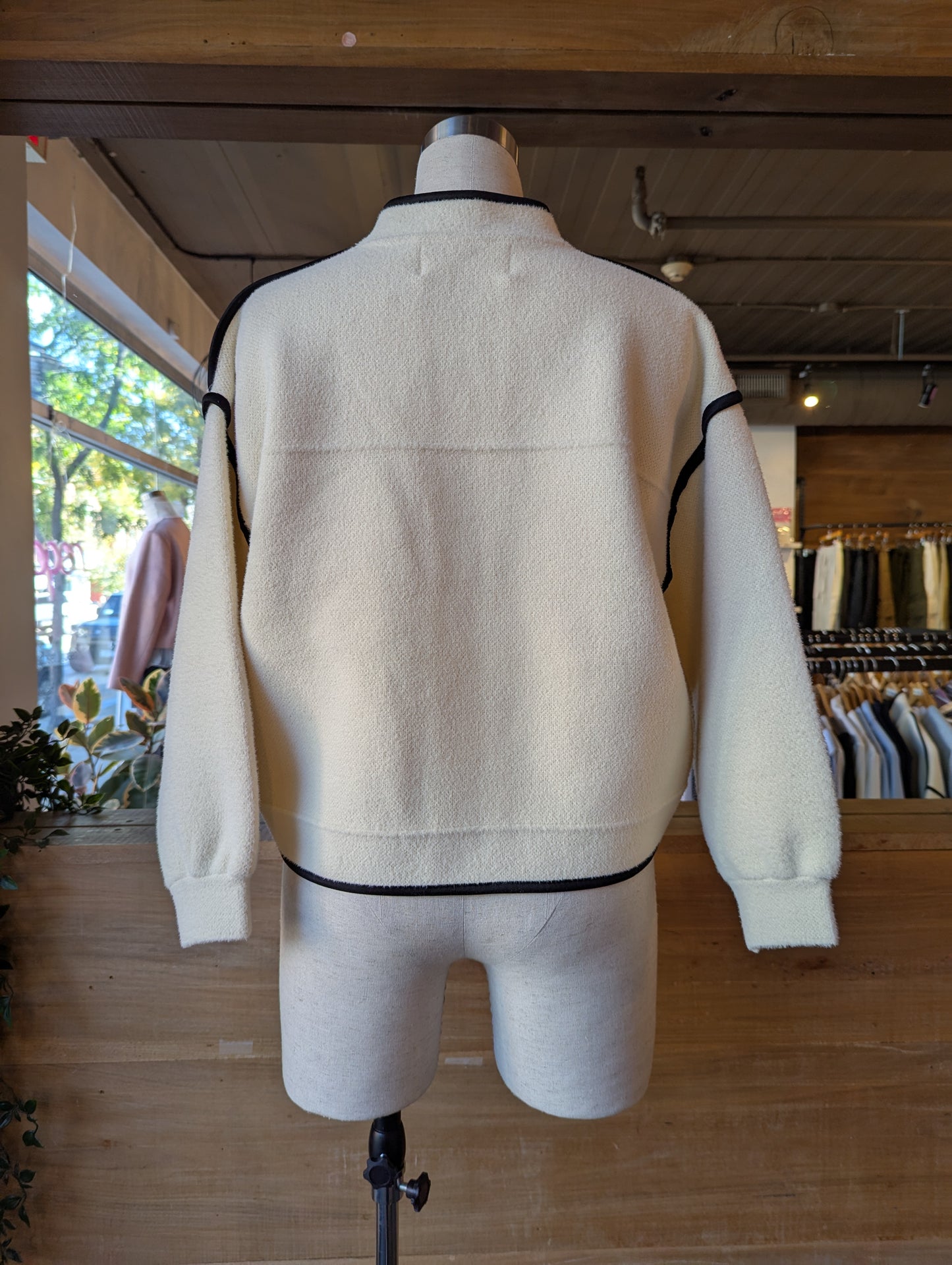Contrast Trim Jacket