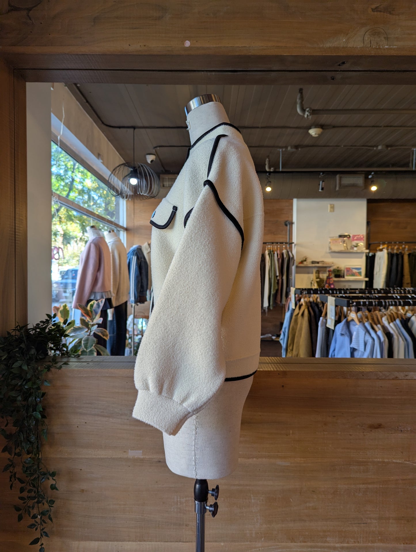 Contrast Trim Jacket