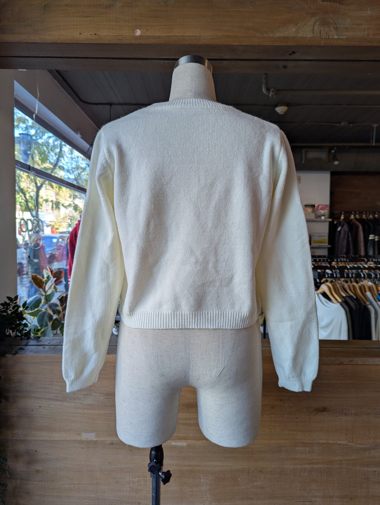 Cropped Tank Top and Sweater Set