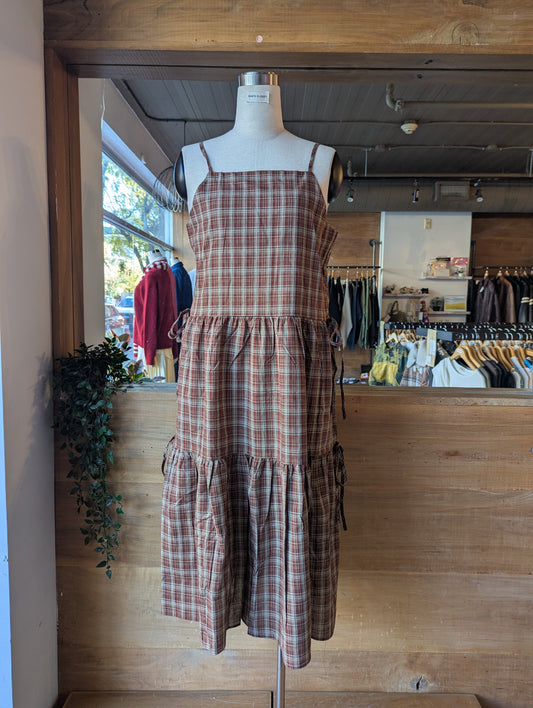 Plaid Apron Dress