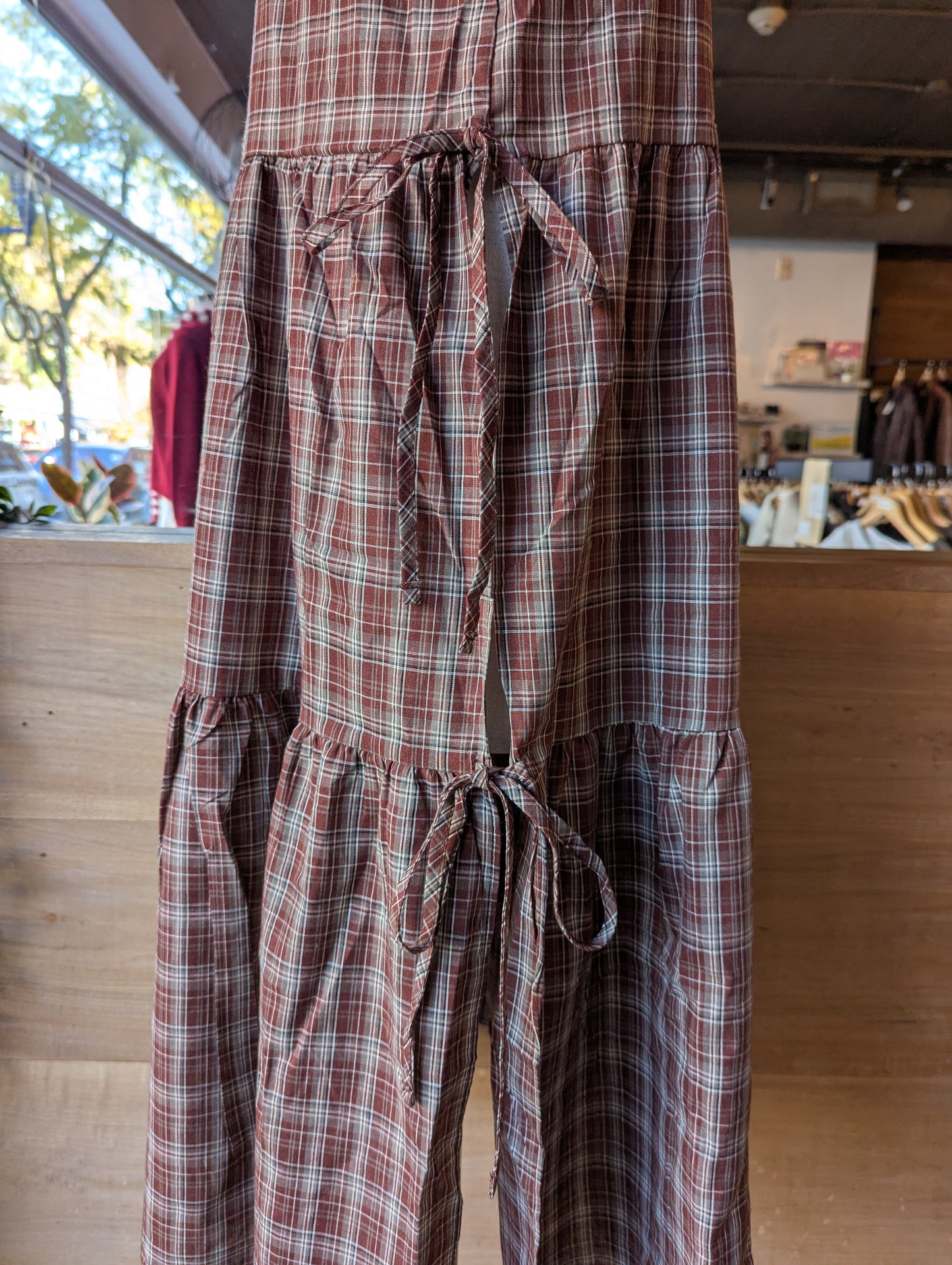 Plaid Apron Dress